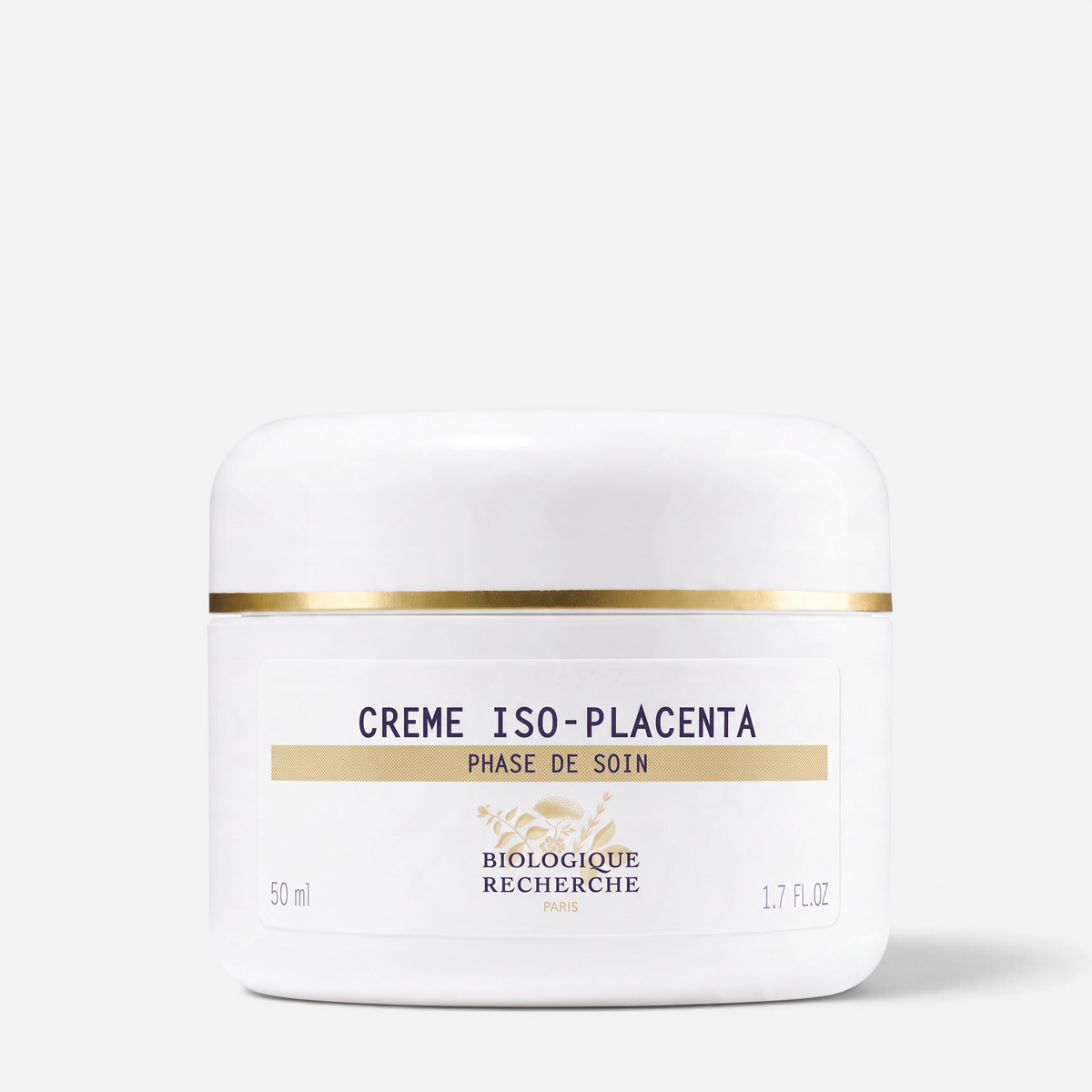 Shop Rescue Spa Biologique Recherche Crème Iso-Placenta regenerating face cream in a white 50ml jar.