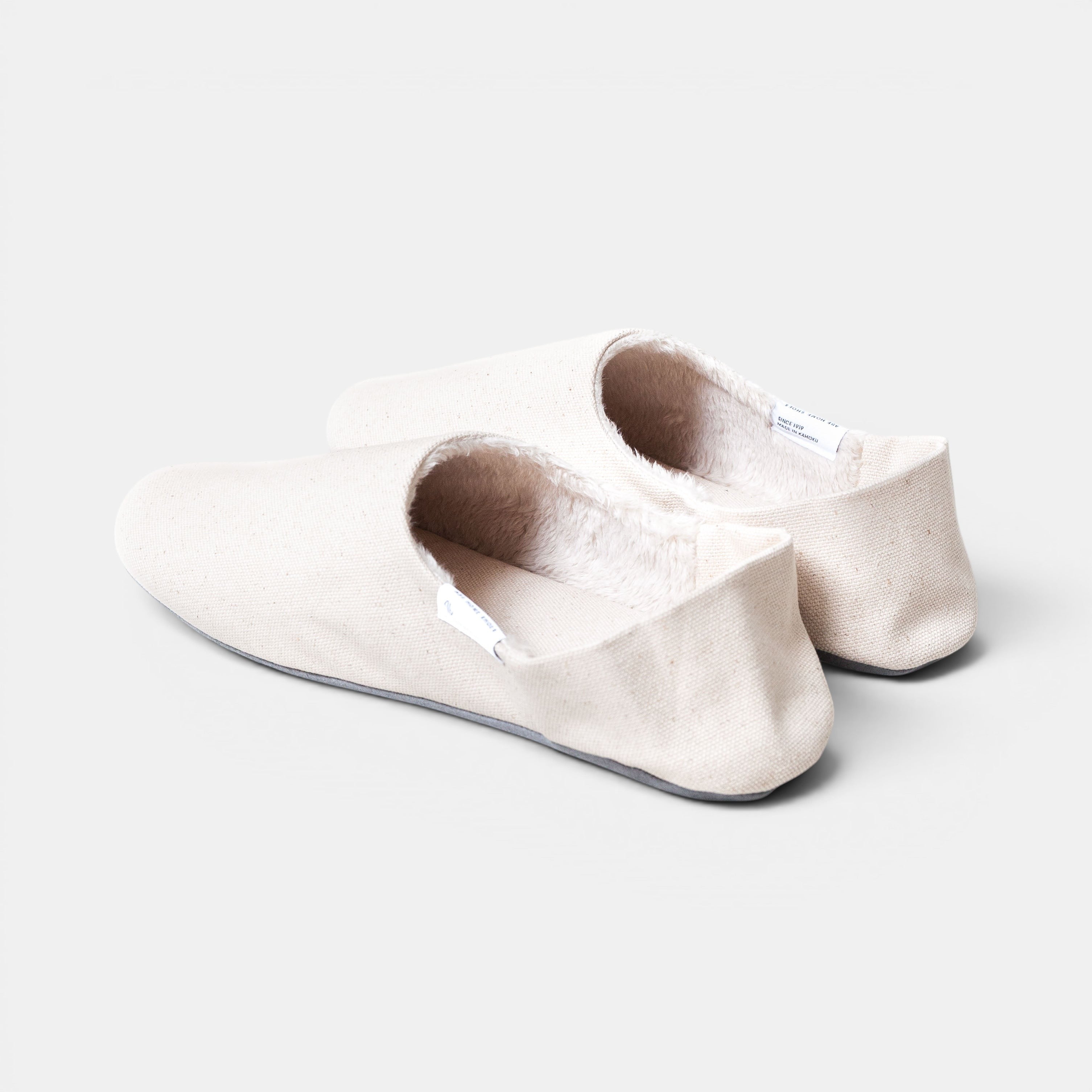 ABE Canvas Home Shoes - Lined Natural