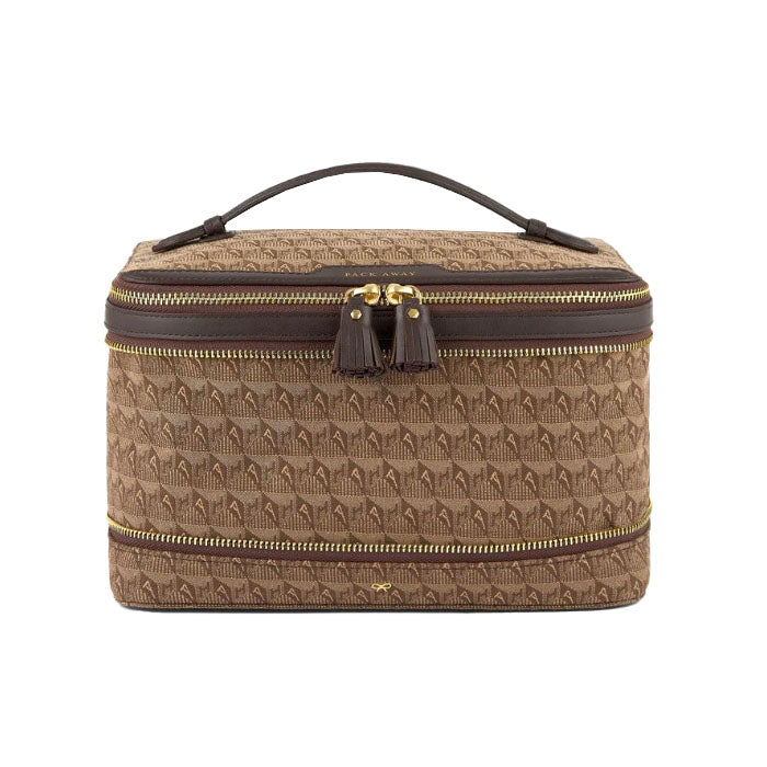 Pack Away In Dark Earth Beige AH Jacquard