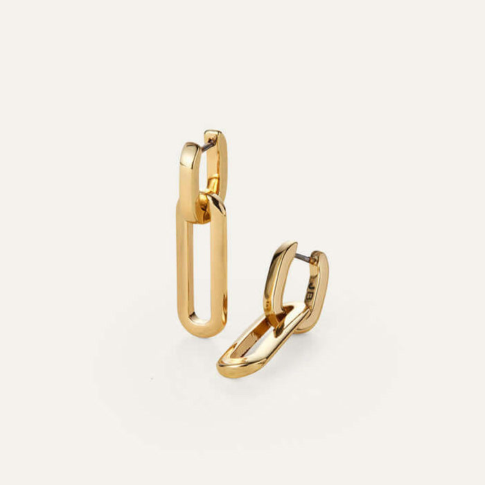 Teeni Detachable Link Earrings Gold