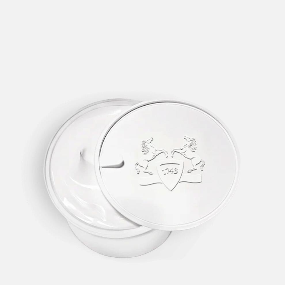 Shop Rescue Spa Valaya body cream in a white refillable jar with an embossed logo lid on a clean white background.