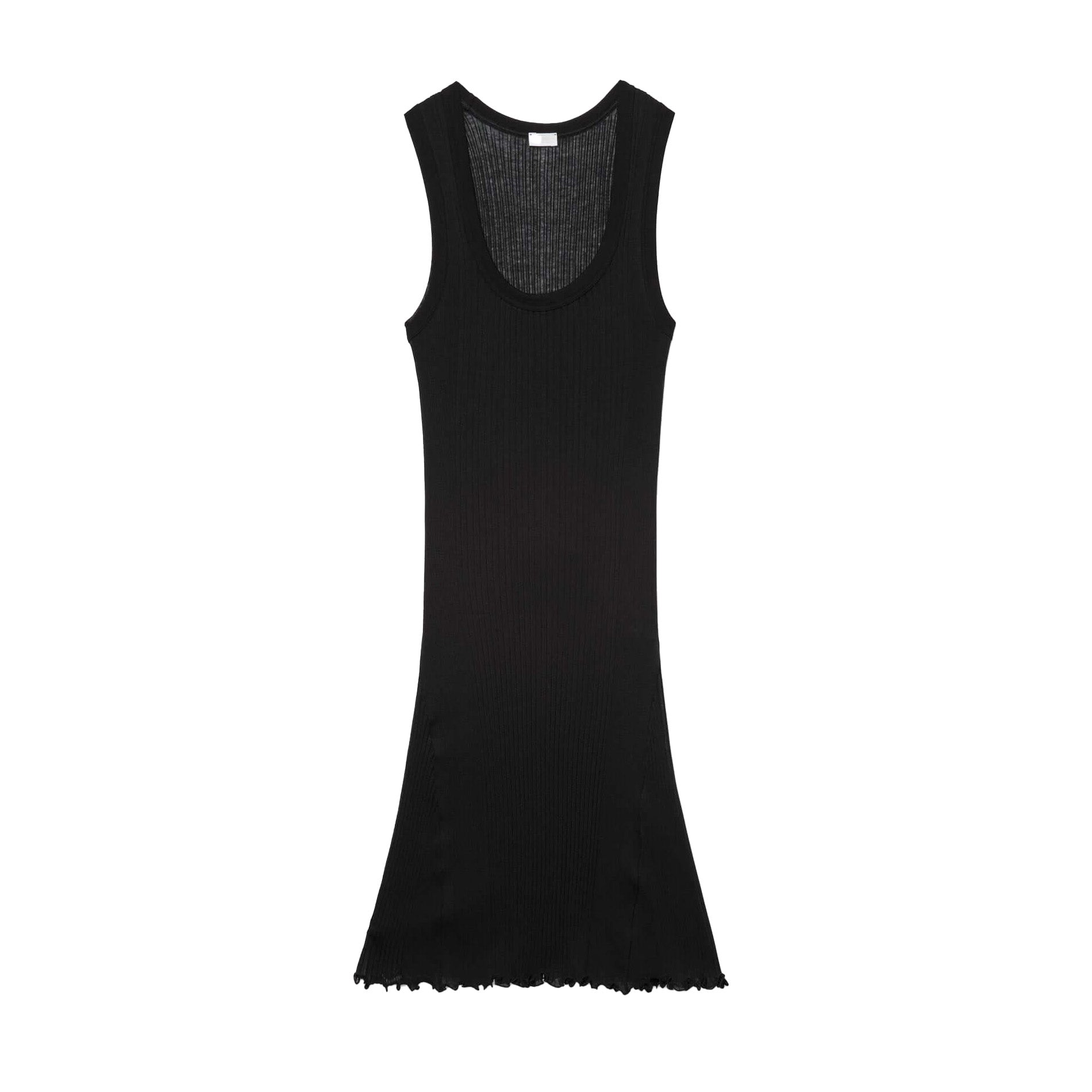 Front-facing product photo of Zimmerli Richelieu Neglige in black on a clean background, showing full silhouette and lace detailing.