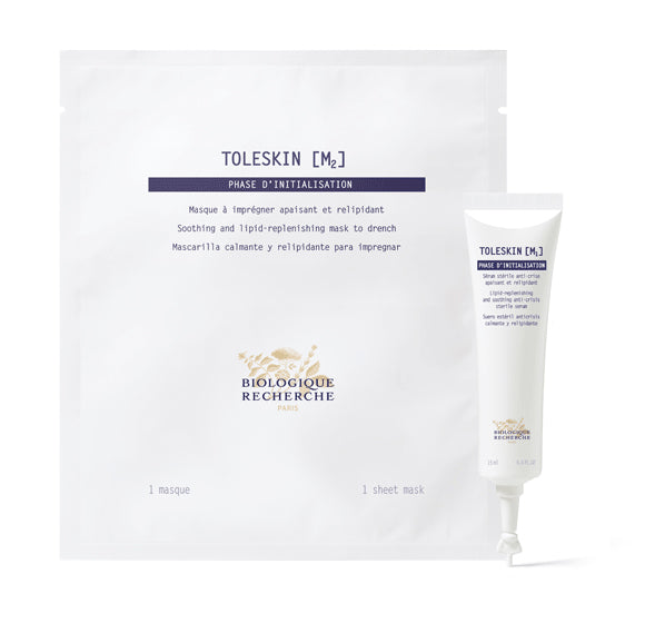 Biologique Recherche Toleskin M2 skincare product packaging on a white background