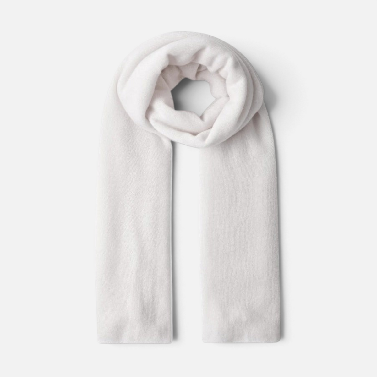 Shop Rescue Spa white cashmere travel wrap, a soft and breathable unisex knit scarf for versatile styling.