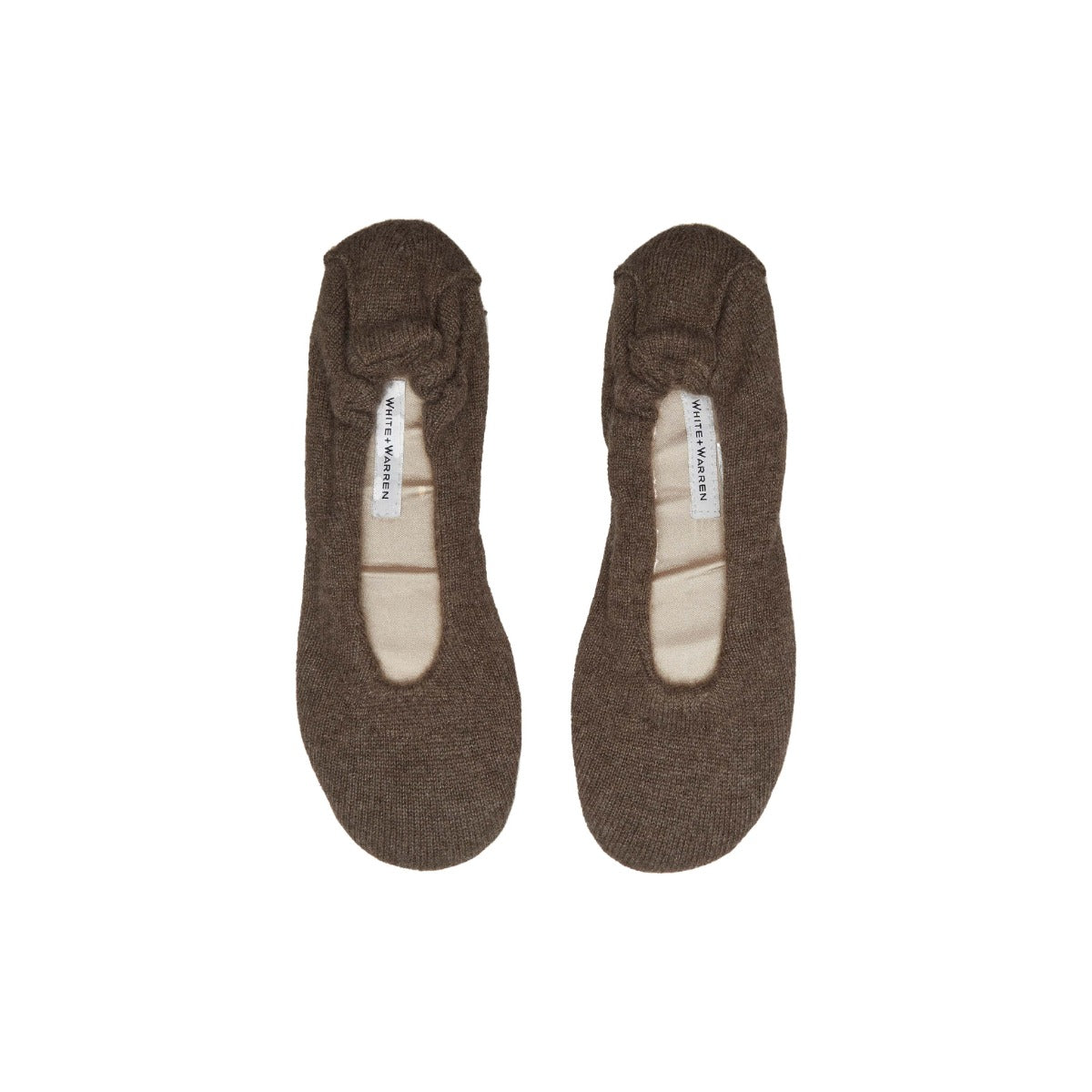 Cashmere Ballet Slipper Russet Brown