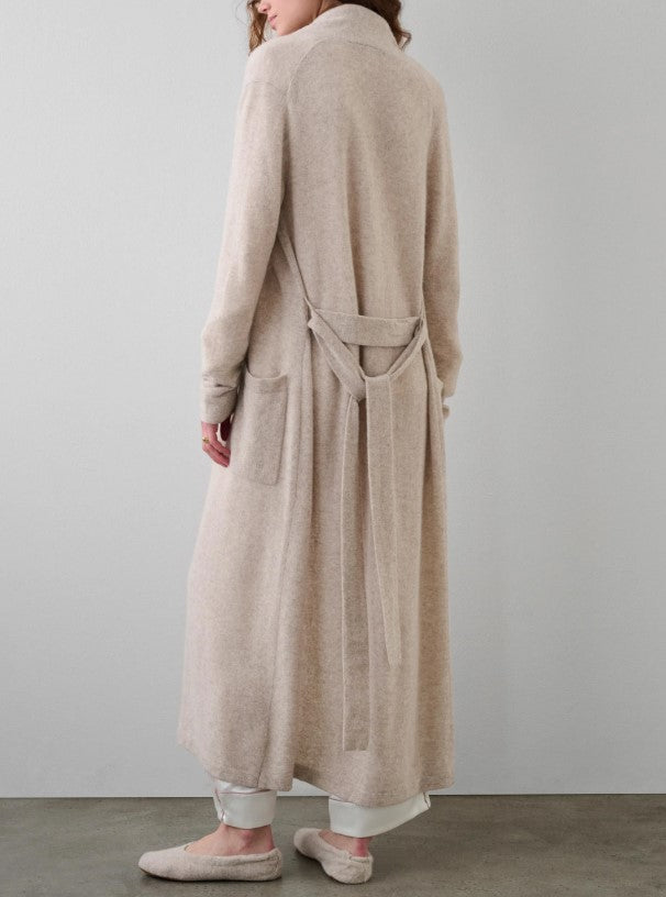 Cashmere Long Robe Sandwisp Heather