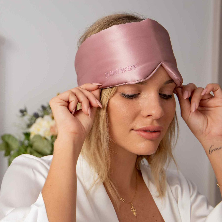 Damask Rose Silk Sleep Eye Mask