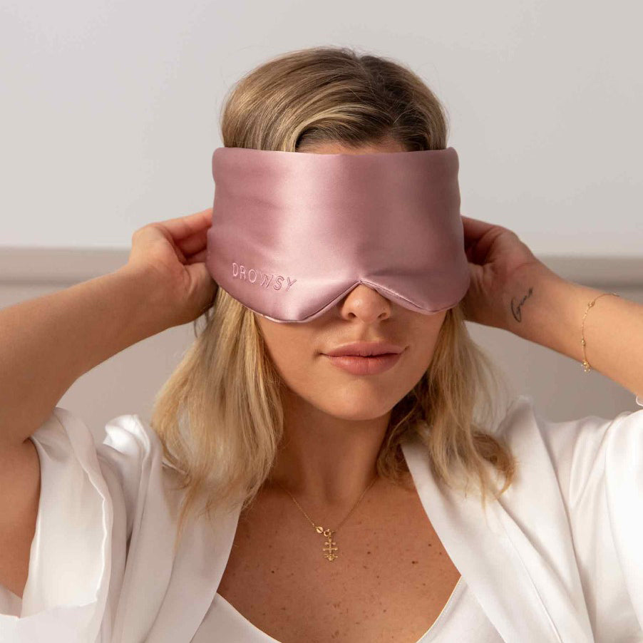 Damask Rose Silk Sleep Eye Mask