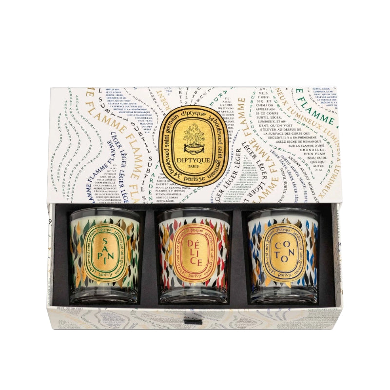 Set of 3 Holiday Mini Candles