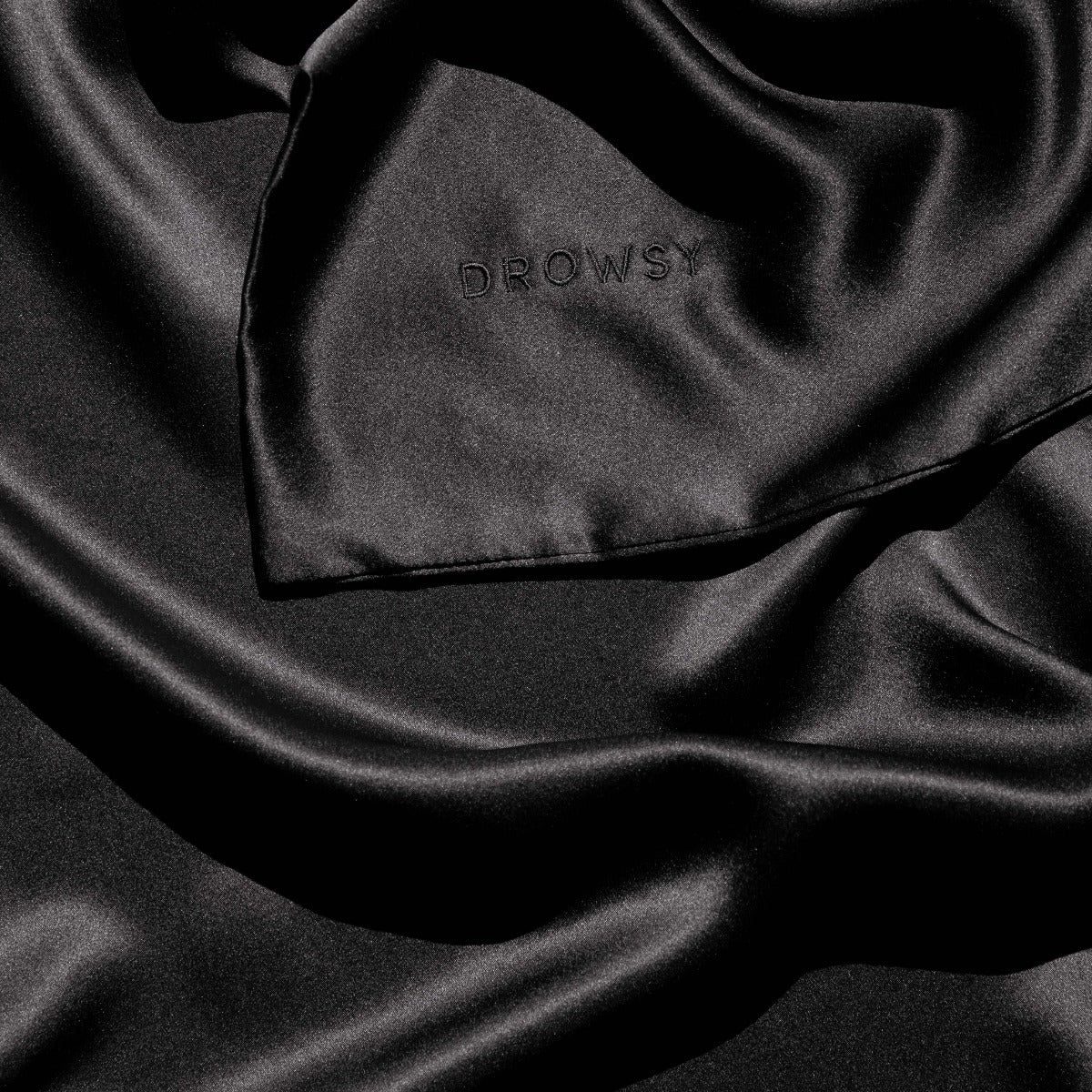 Black Jade Queen-Sized Silk Pillowcase