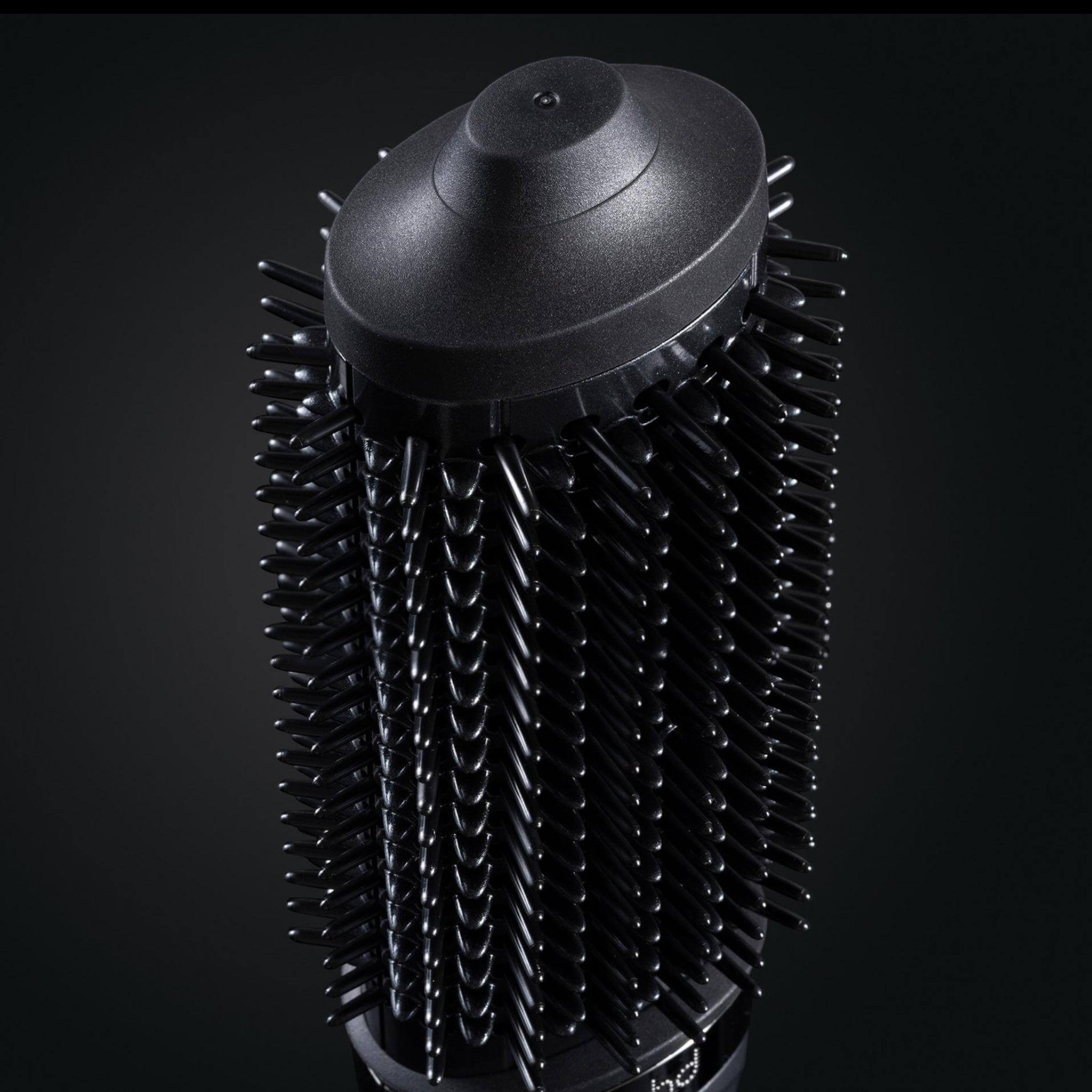ghd Duet Blowdry hair dryer brush with black elliptical barrel and snag-free styling bristles