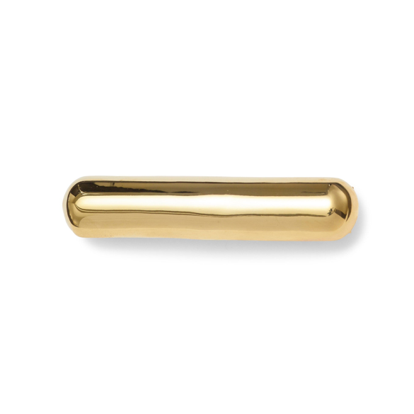 Glossy Bar Barrette Gold
