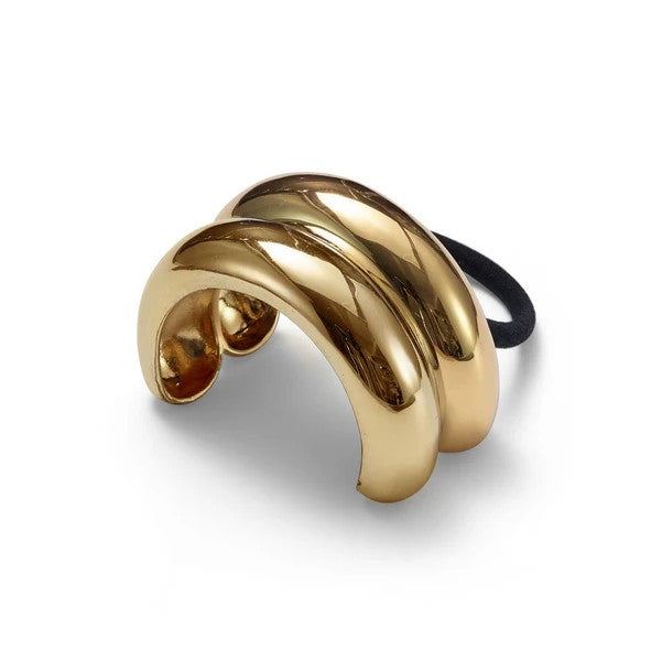 Glossy Double Arch Pony Cuff Gold