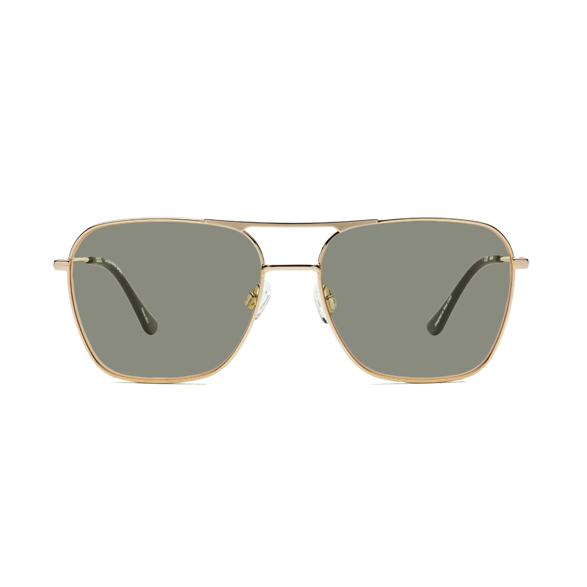 Hooper Polished Gold - Polarized Gray-green