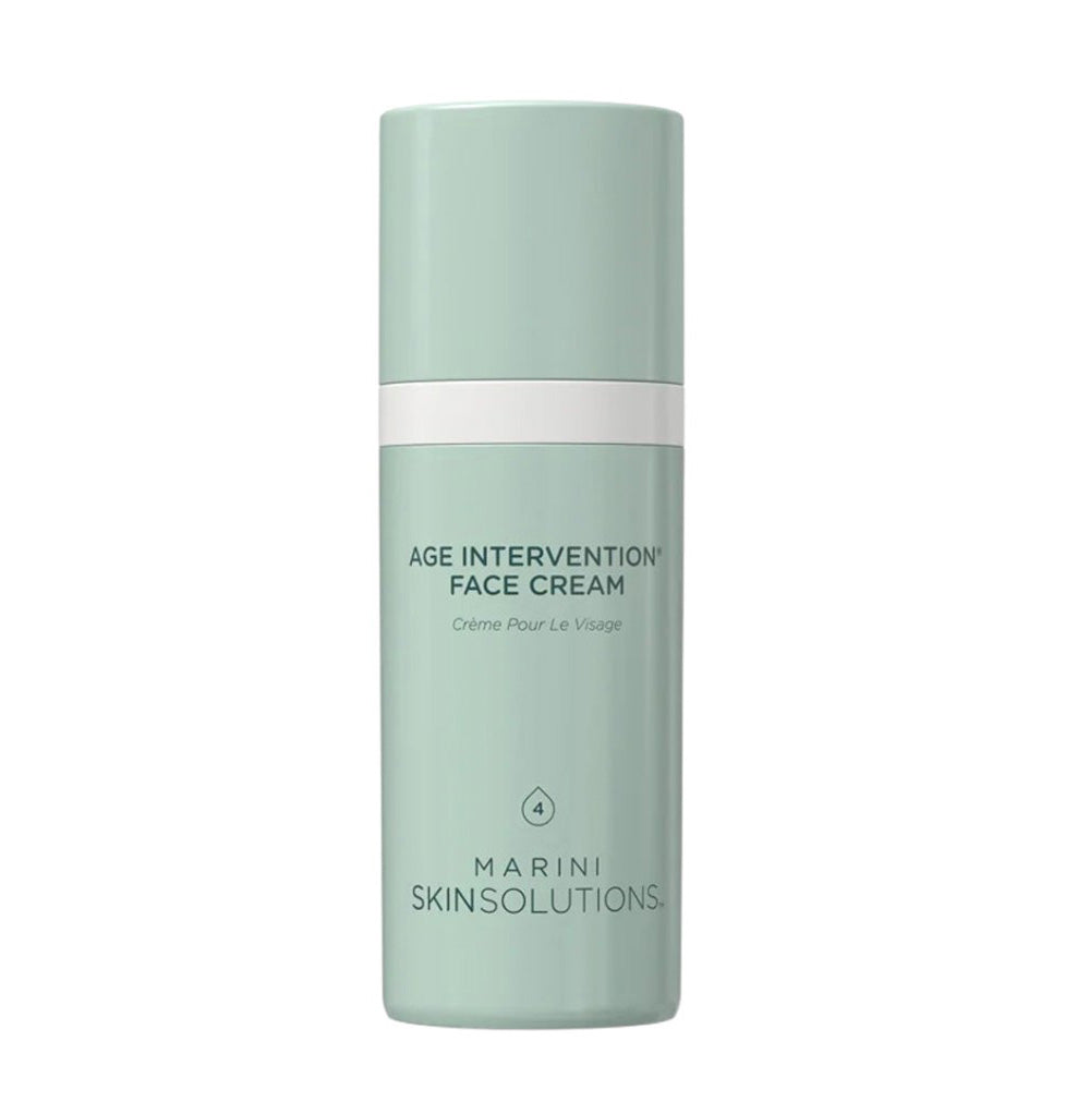 1.0 fl. oz. bottle of Jan Marini Age Intervention Face Cream. Positioned upright with a white background. Anti-aging face cream.