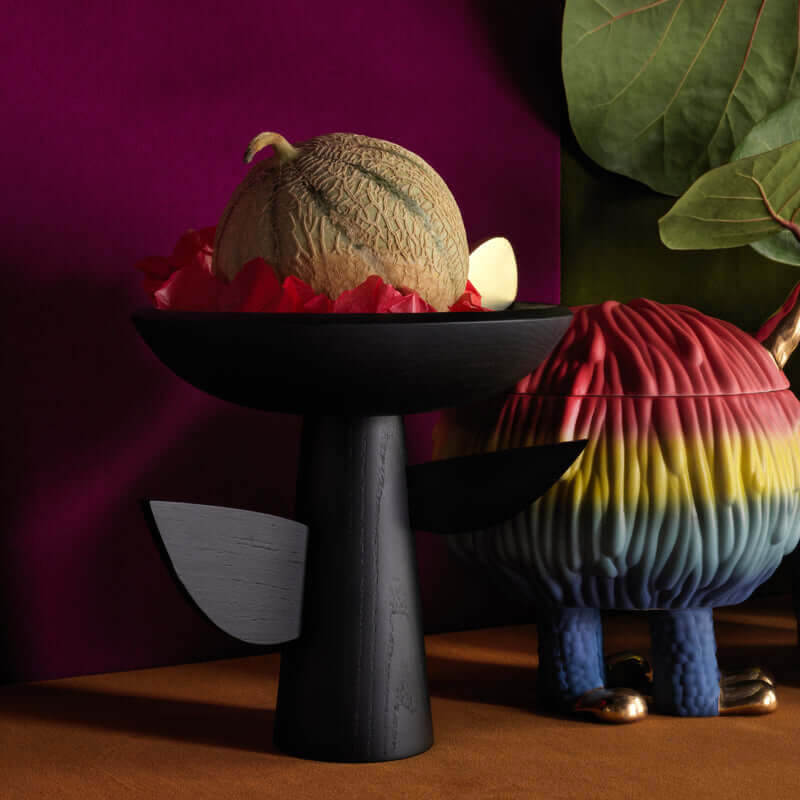 Kelly Behun Blackened Oak Footed Bowl