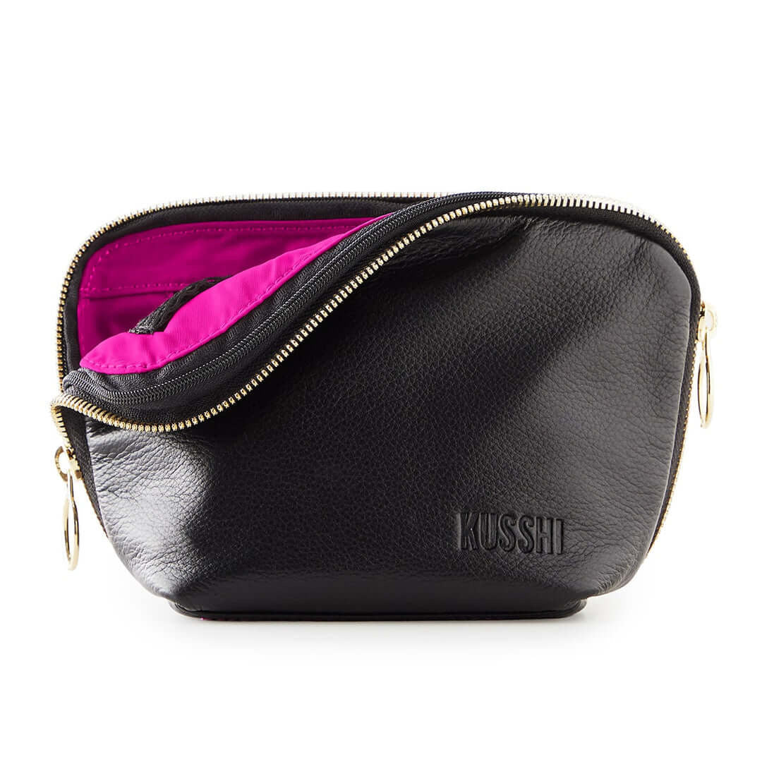 Everyday Makeup Bag - Leather