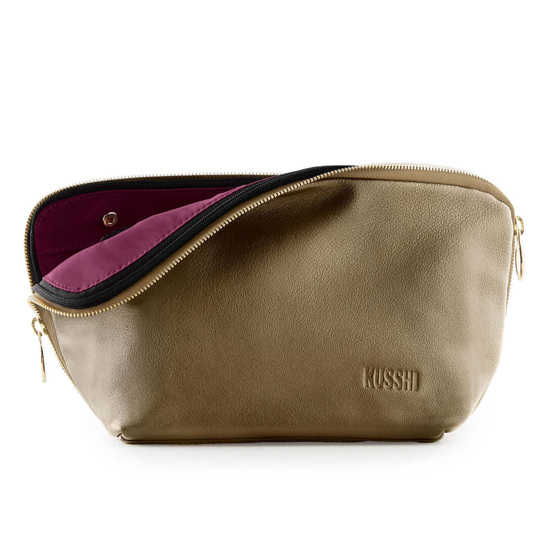 Signature Makeup Bag - Leather