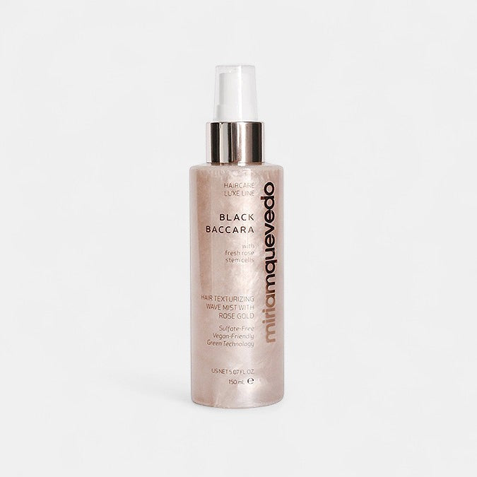 Black Baccara Hair Texturizing Wave Mist With Rose Gold