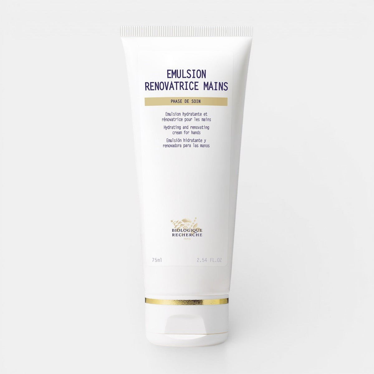 Tube of Emulsion Renovatrice Mains on a white background