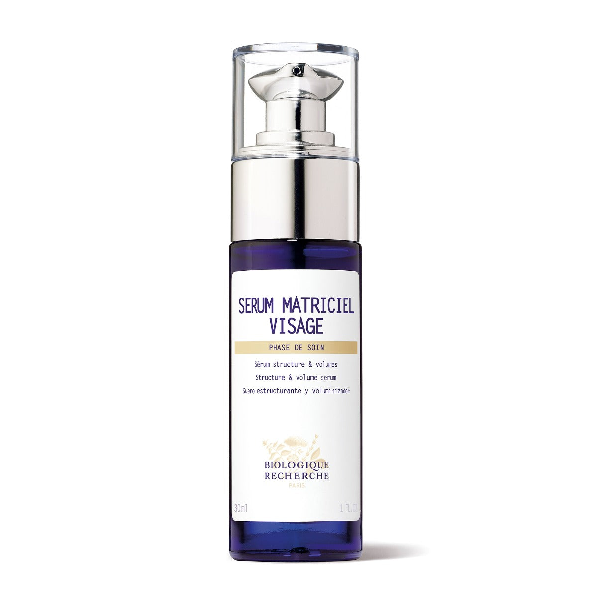 Serum Matriciel Visage – Blue glass bottle of Biologique Recherche&