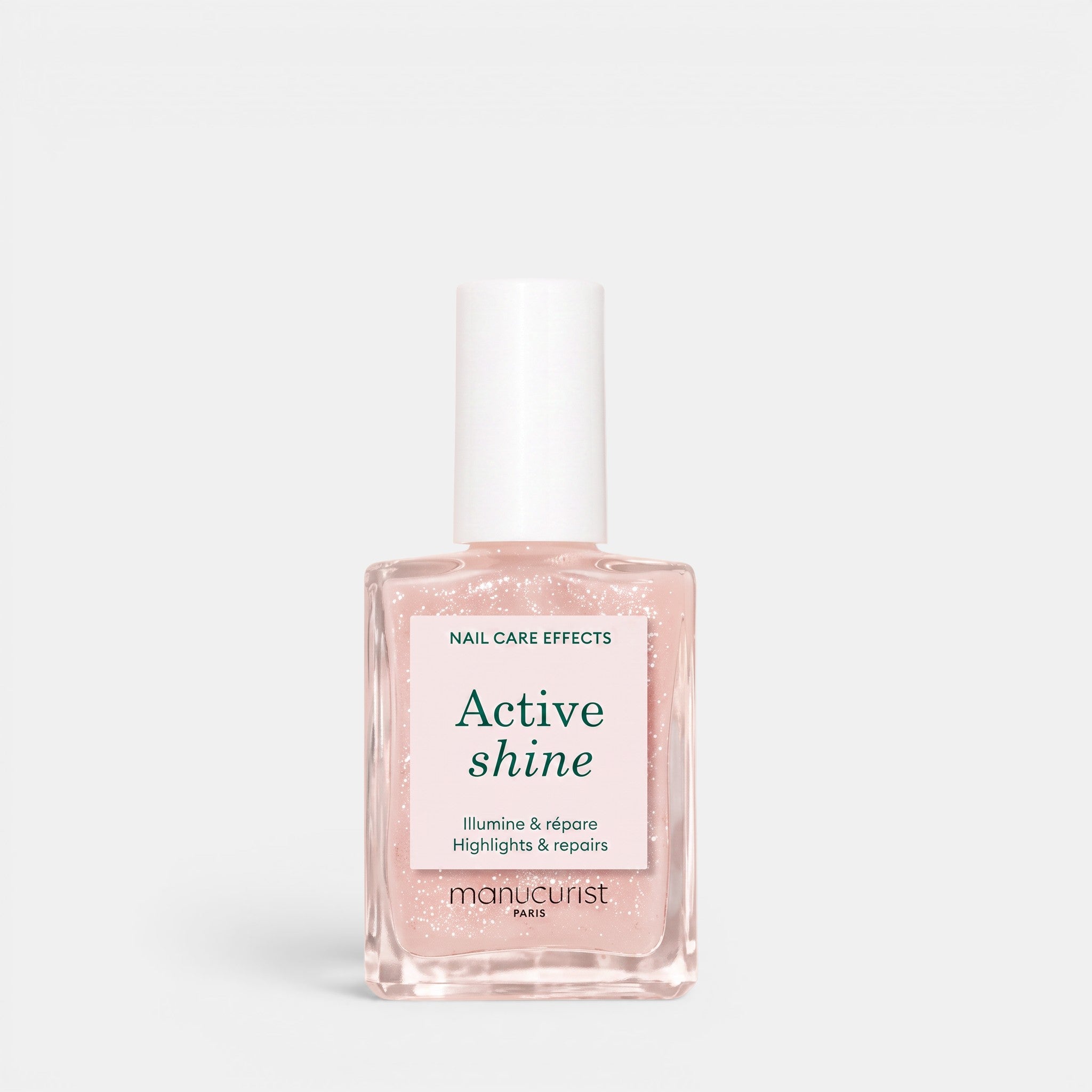 Shop Rescue Spa Active Shine Opal pearly beige nail polish bottle with strengthening treatment and luminous finish