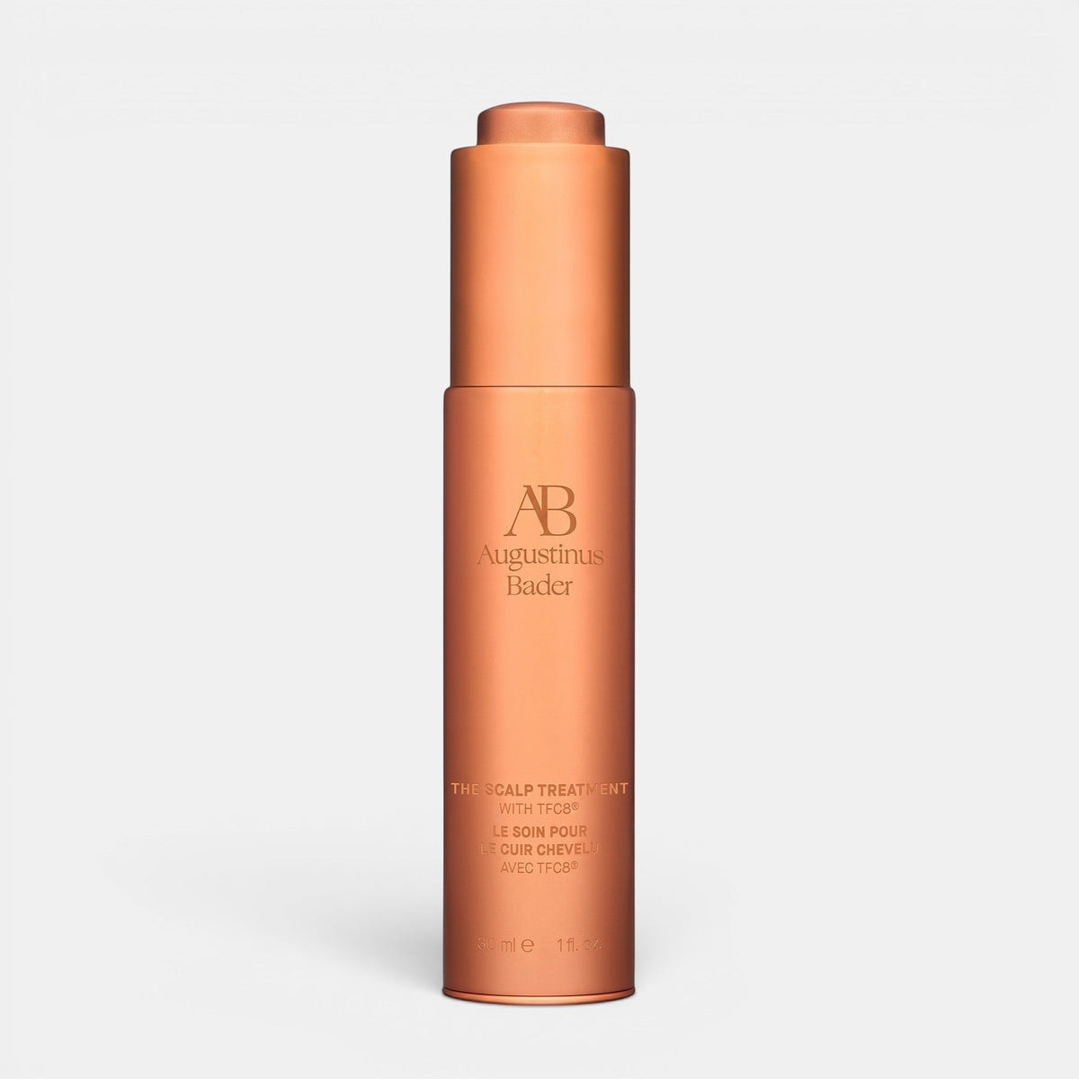 Shop Rescue Spa Augustinus Bader The Scalp Treatment serum in a metallic copper bottle for hair and scalp health.