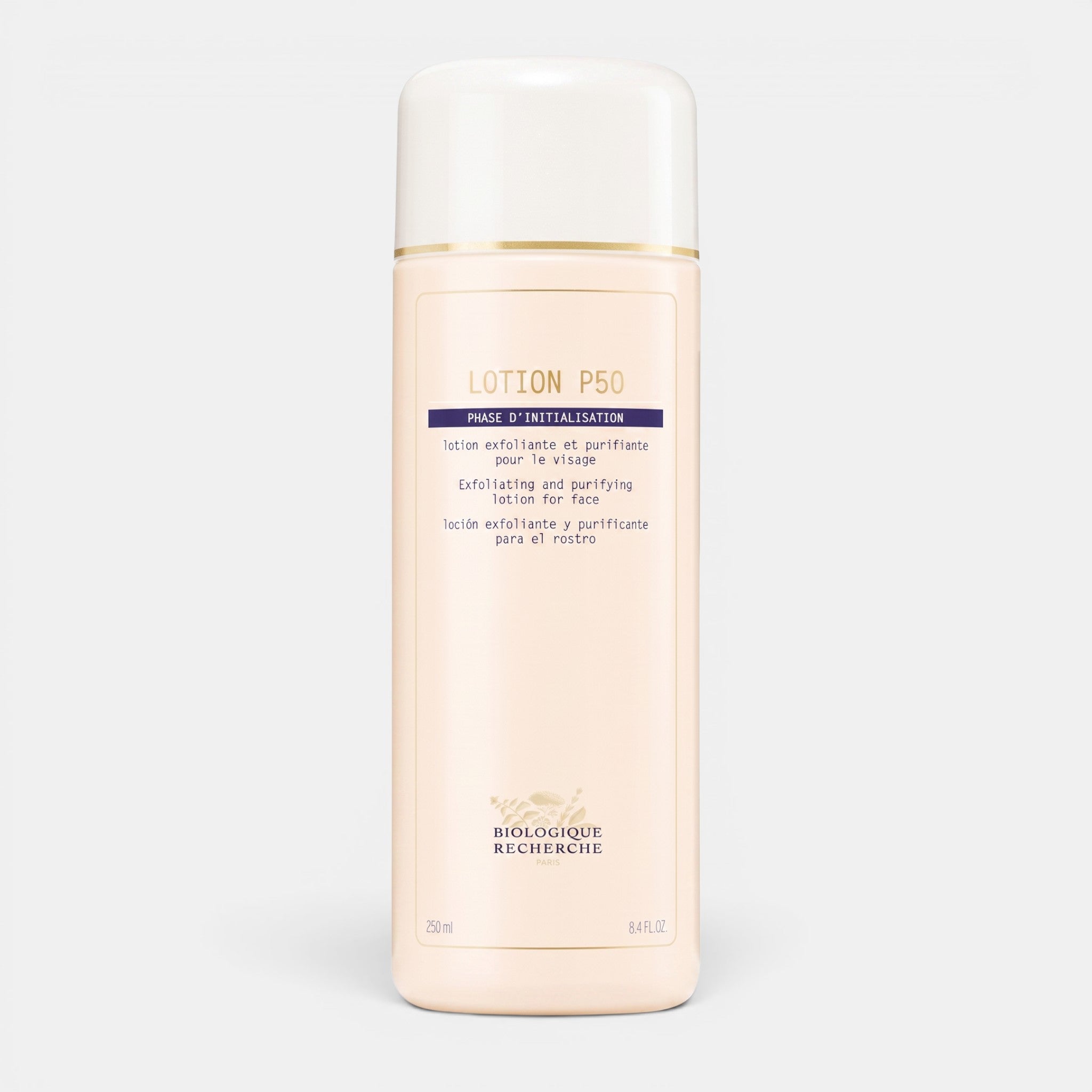 Shop Rescue Spa Biologique Recherche Lotion P50 exfoliating and balancing facial toner in a 250ml bottle.