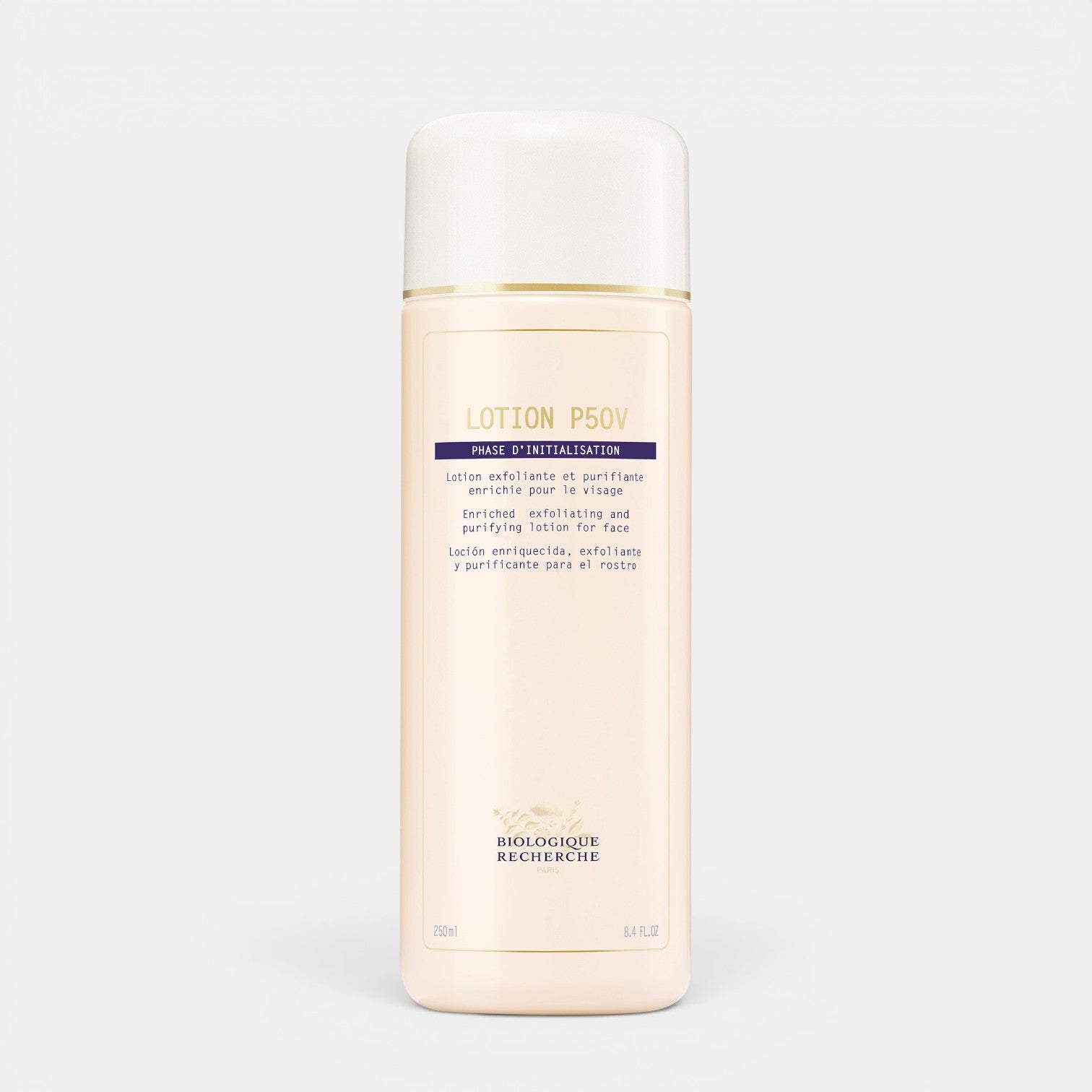 Shop Rescue Spa Biologique Recherche Lotion P50V vitamin-enriched exfoliating facial toner in a 250ml bottle.