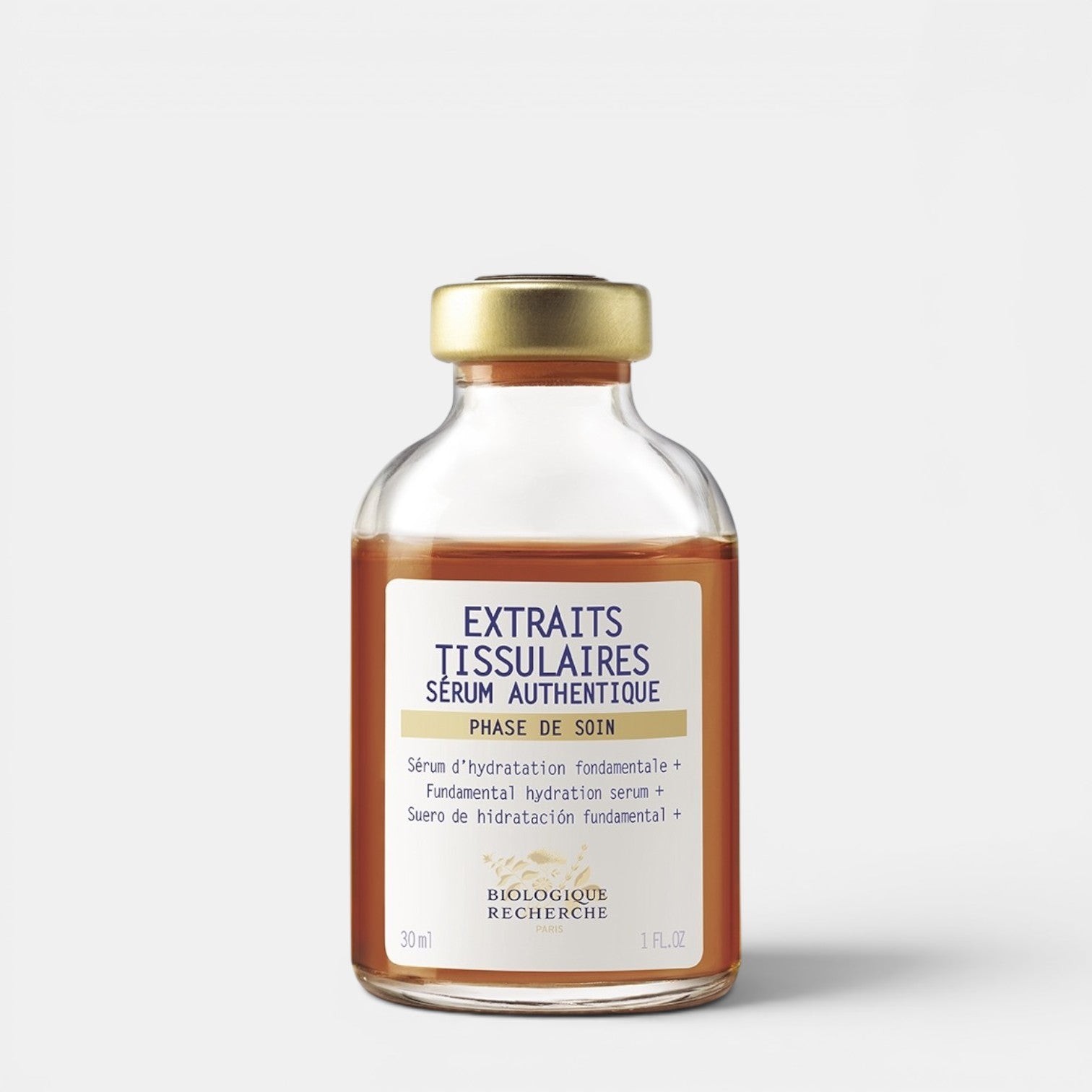 Shop Rescue Spa Biologique Recherche Serum Extraits Tissulaires in a 30ml glass bottle for deep skin hydration.