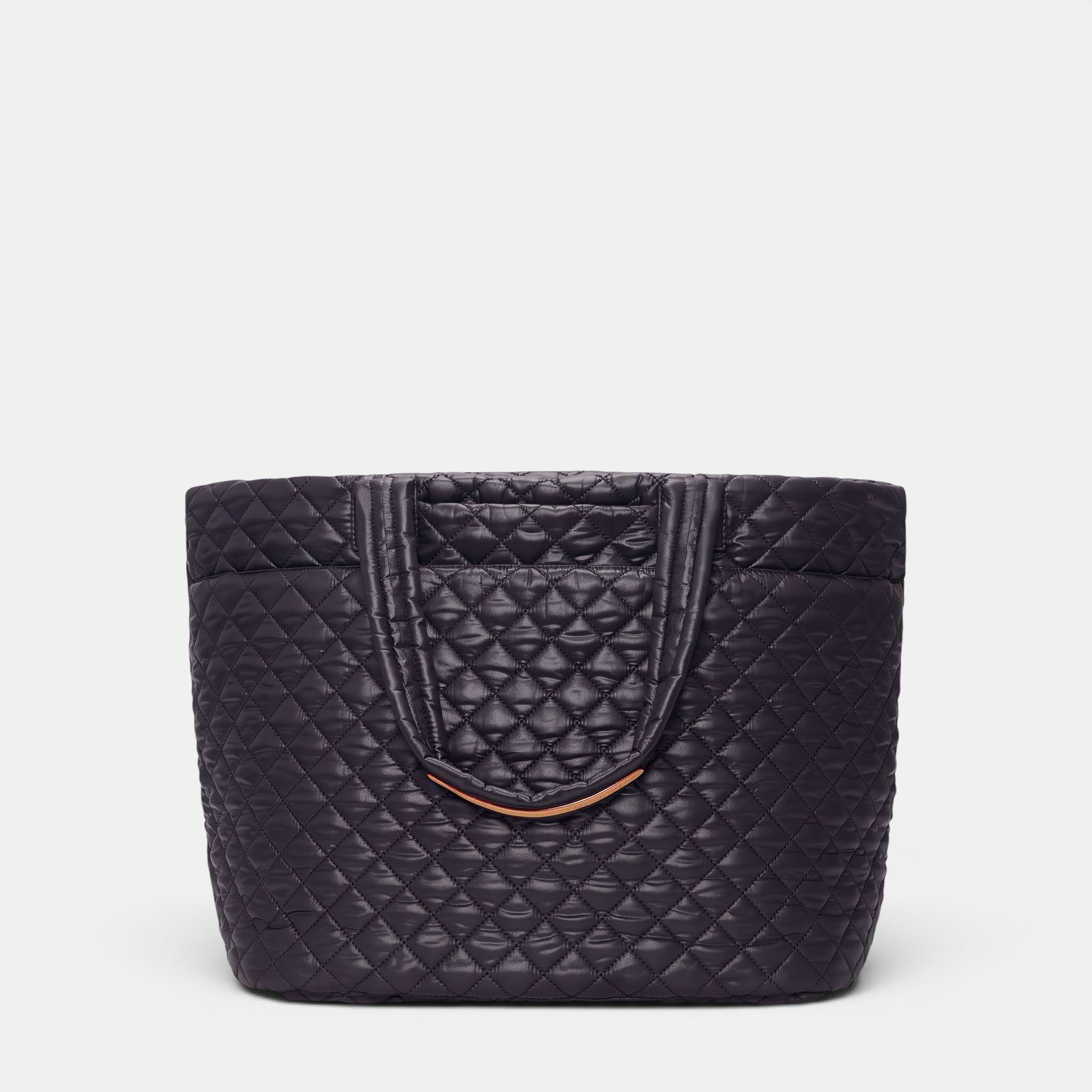 Shop Rescue Spa black quilted Bedford nylon Large Metro Tote Deluxe II with Italian leather trim and padded handles.