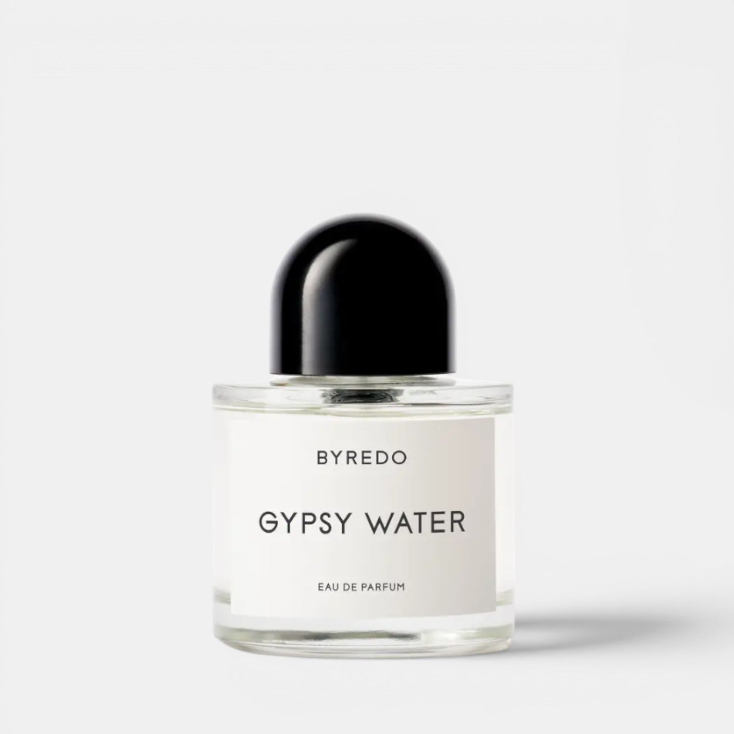 Shop Rescue Spa BYREDO Gypsy Water Eau De Parfum with notes of bergamot, lemon, pine needle, sandalwood, amber, and vanilla.