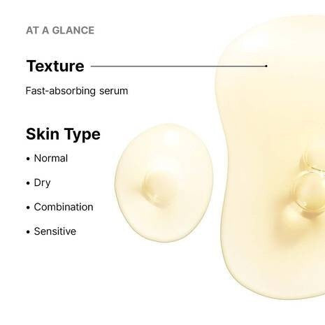 Shop Rescue Spa C E Ferulic vitamin C serum texture showing a light golden fast-absorbing liquid consistency