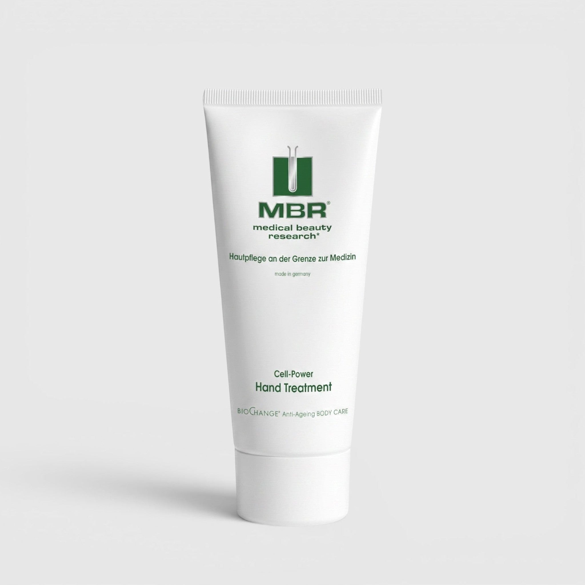 Shop Rescue Spa MBR Cell-Power Hand Treatment cream in a white 100ml squeeze tube for intensive skin care.