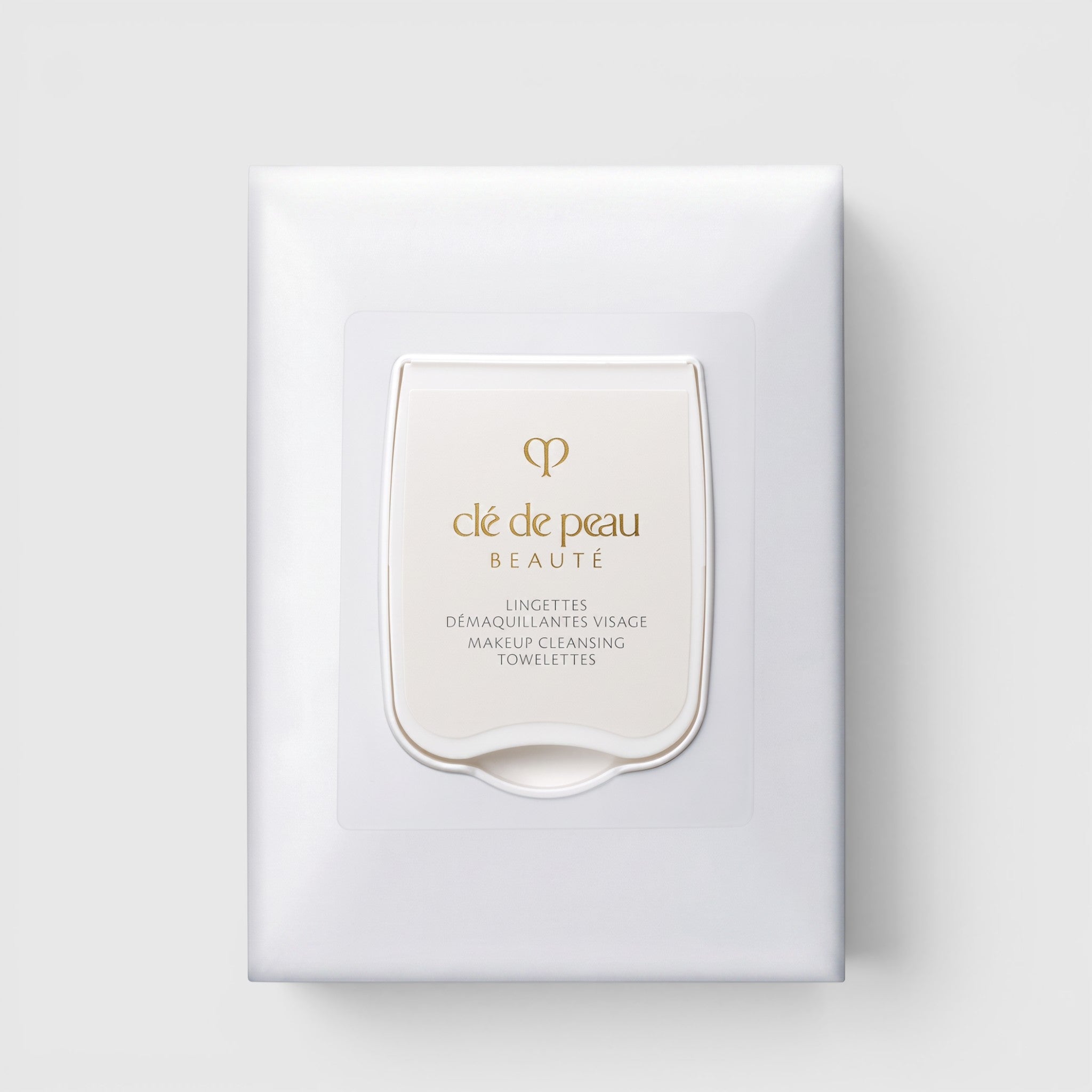 Shop Rescue Spa Clé de Peau Beauté makeup cleansing towelettes in a white 50-count pack for gentle makeup removal.