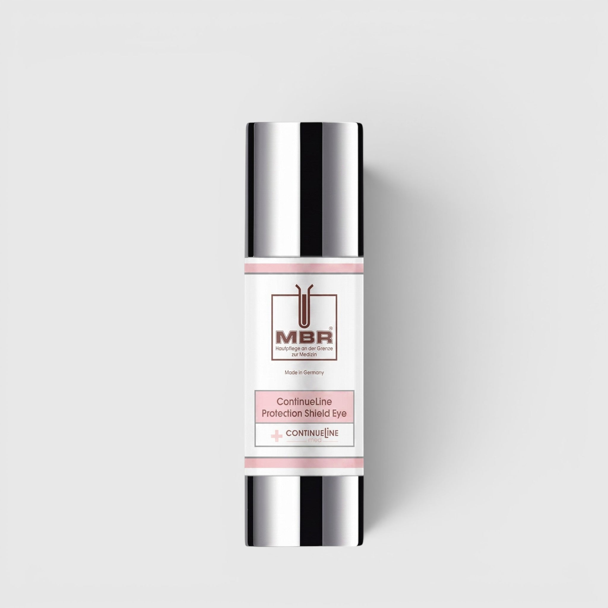 Shop Rescue Spa ContinueLine Protection Shield Eye cream in a white and silver pump bottle for anti-aging care.