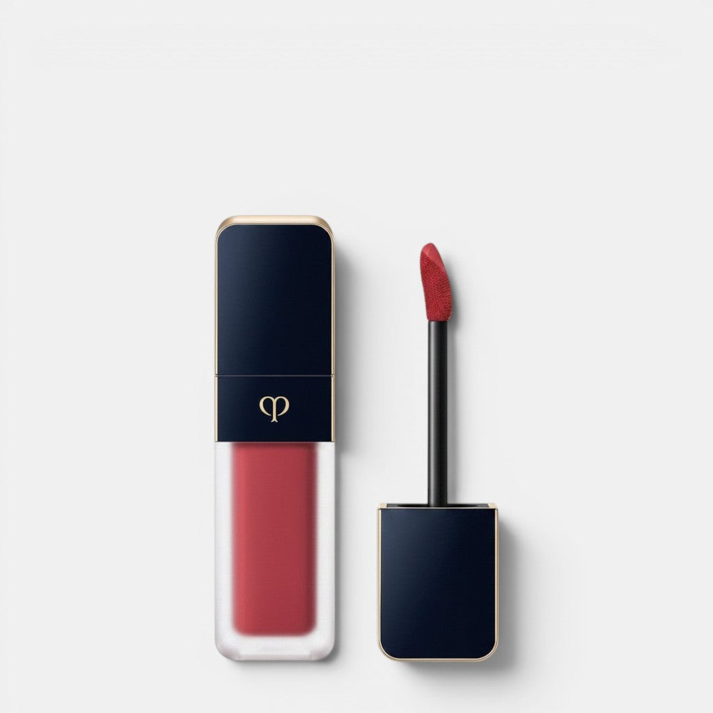 Shop Rescue Spa Cream Rouge Matte liquid lipstick in a matte red shade with a unique applicator and gold accents.