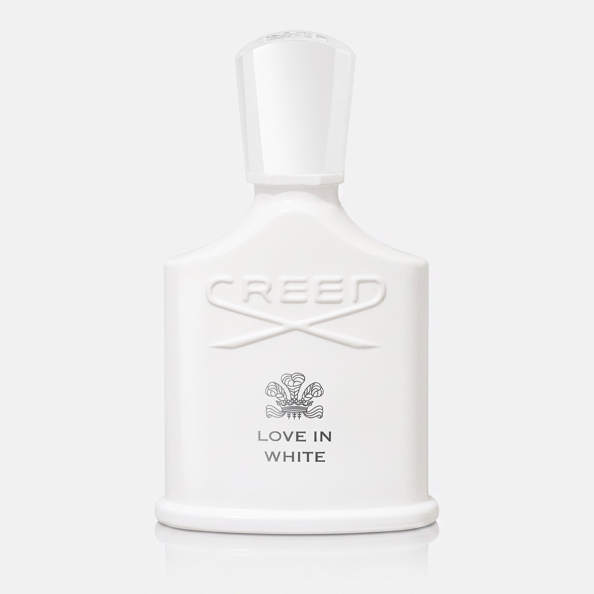 Shop Rescue Spa Creed Love In White floral fragrance in a signature white glass bottle with a matching cap