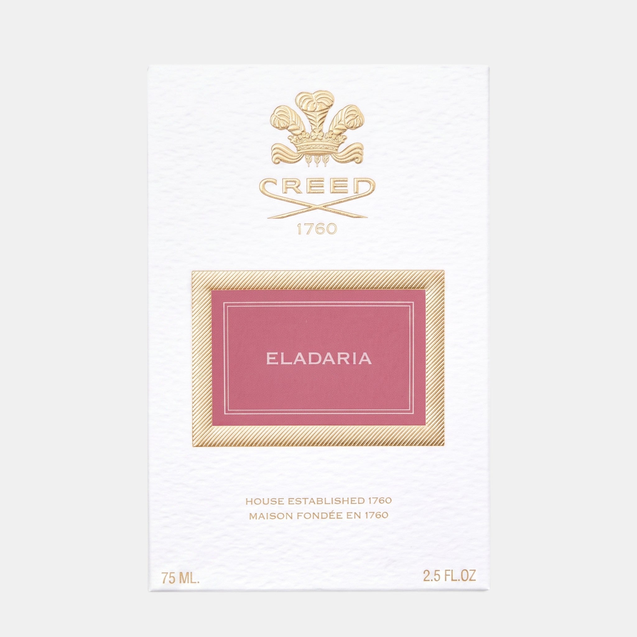 Shop Rescue Spa Eladaria 75ml floral rose fragrance perfume box with gold embossed logo and pink label