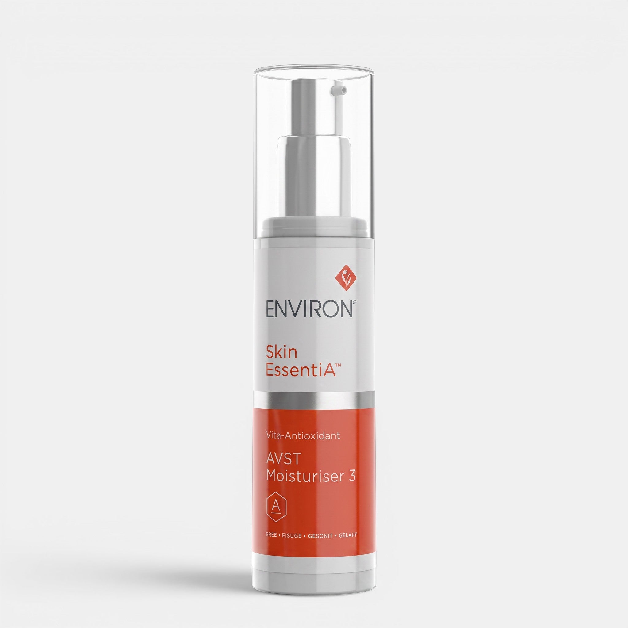 Shop Rescue Spa Environ AVST 3 antioxidant moisturizer in a 50ml pump bottle for advanced skin nourishment.