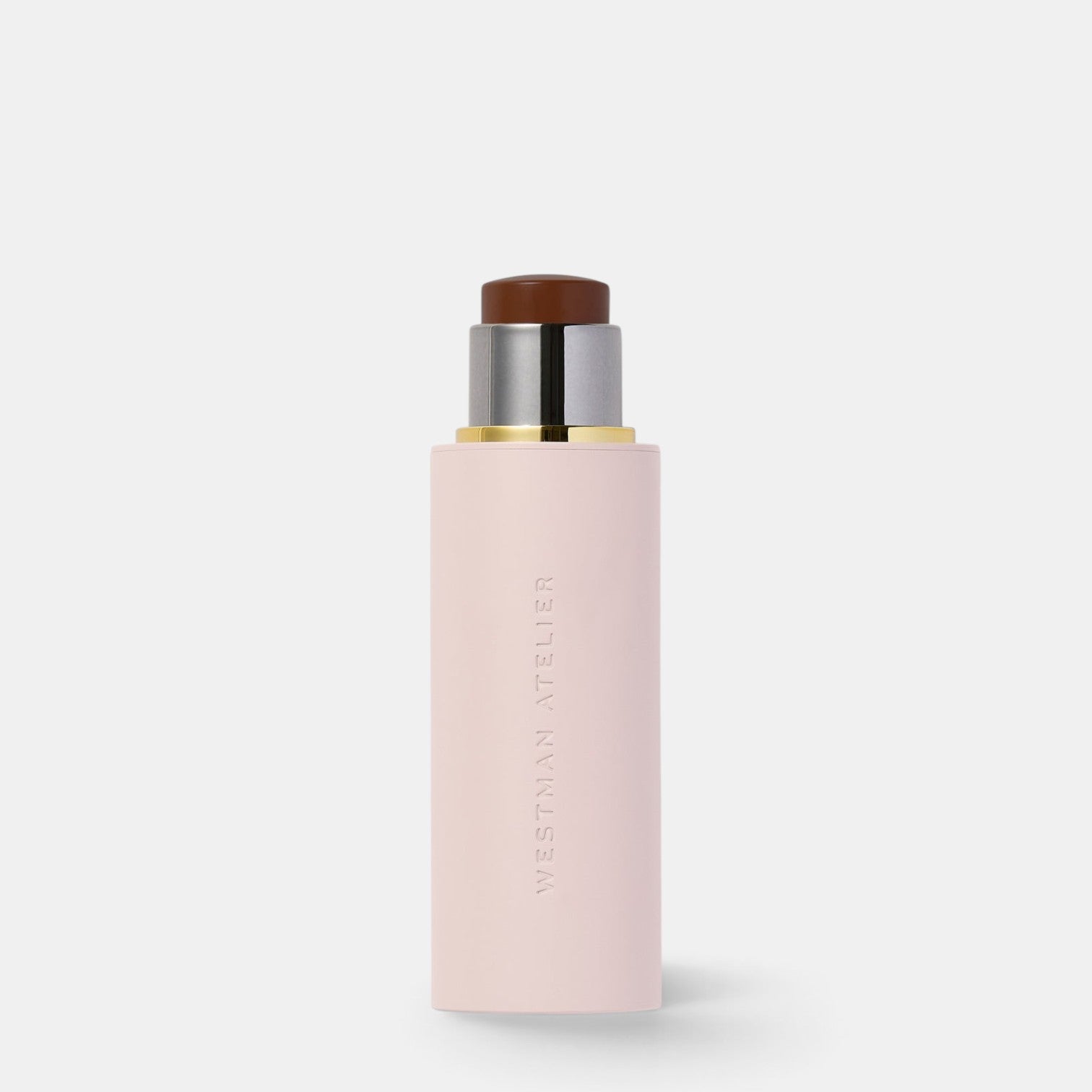 Shop Rescue Spa Vital Skin Foundation Stick in a pale pink tube with a dark brown cream product visible at the top.
