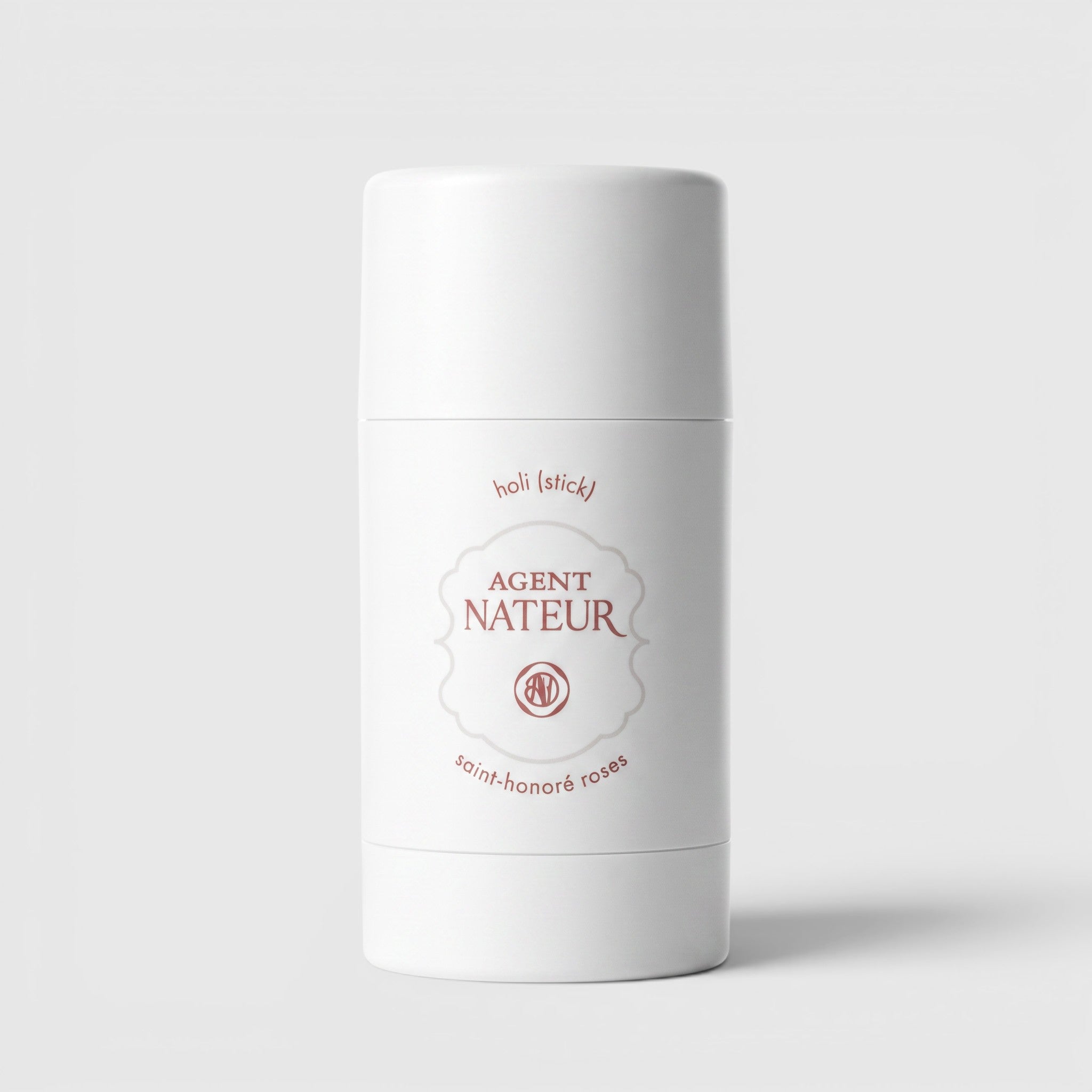 Shop Rescue Spa Holi (stick) Saint-Honore Roses aluminum-free natural deodorant in a white twist-up container.