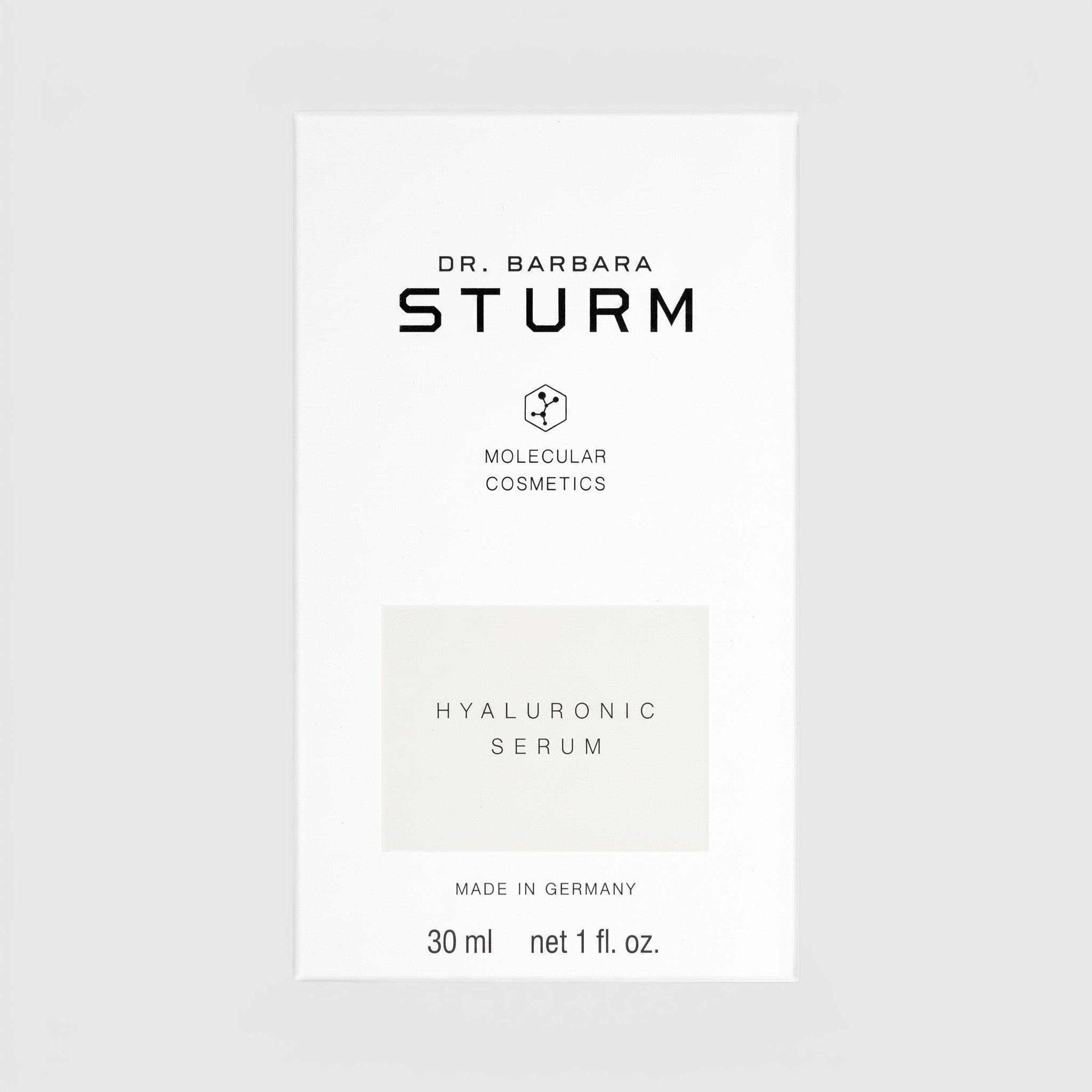 Shop Rescue Spa Dr. Barbara Sturm Hyaluronic Serum in a white 30ml box for intensive skin hydration.