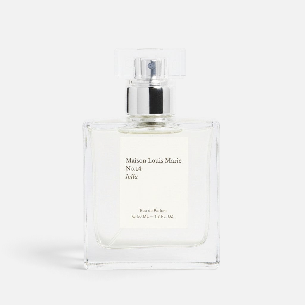 Shop Rescue Spa No.14 Icila Eau de Parfum, a warm floral fragrance in a clear glass bottle with a silver spray nozzle.