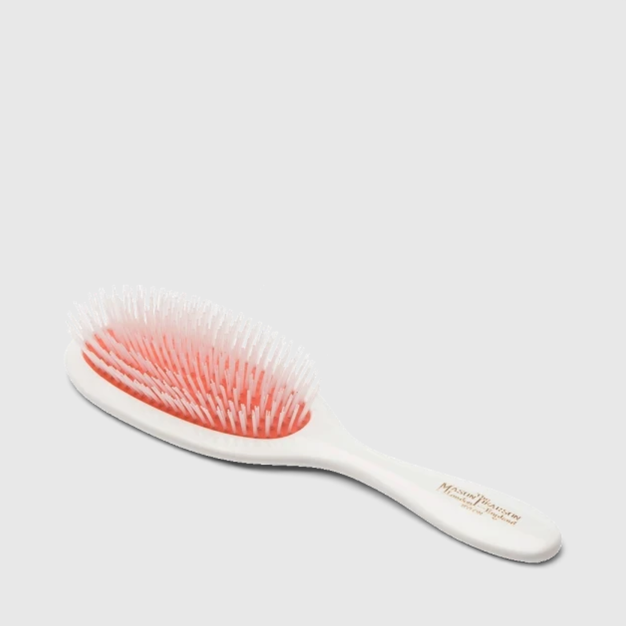 Shop Rescue Spa Mason Pearson Detangler N3 ivory hairbrush with nylon bristles and a pneumatic cushion pad