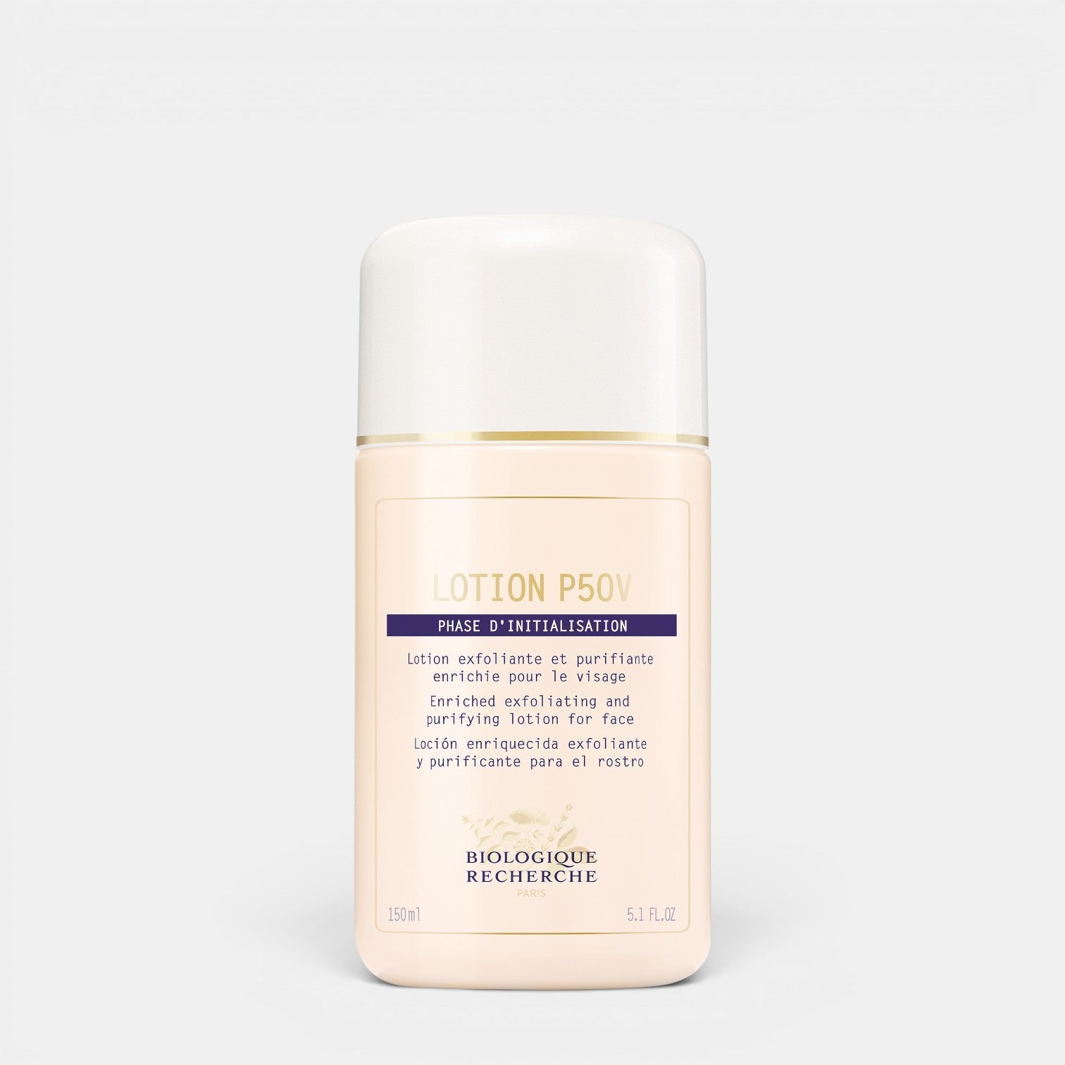 Shop Rescue Spa Biologique Recherche Lotion P50V vitamin-enriched exfoliating face toner in a 150ml bottle.