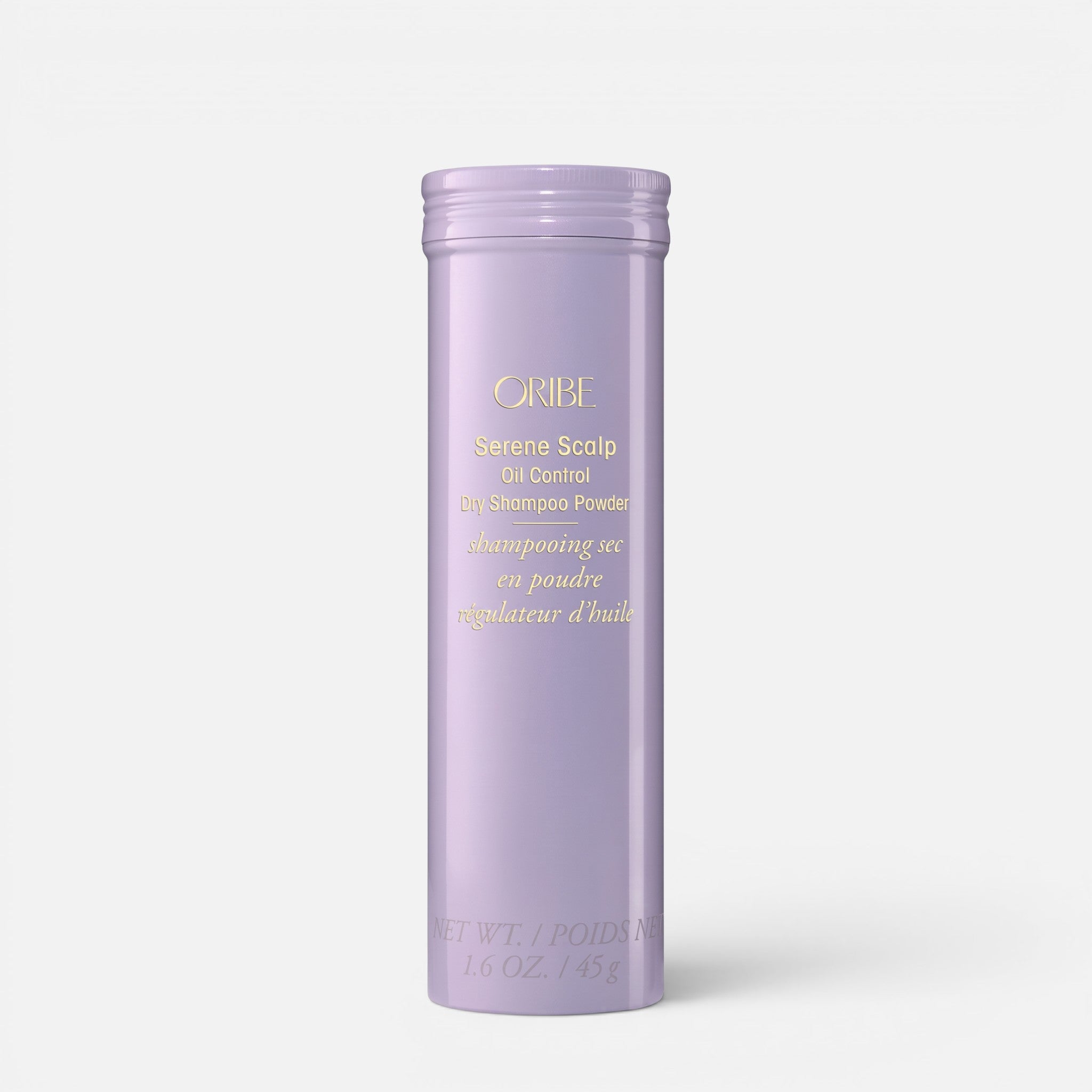 Shop Rescue Spa Oribe Serene Scalp oil control dry shampoo powder in a lavender cylindrical bottle