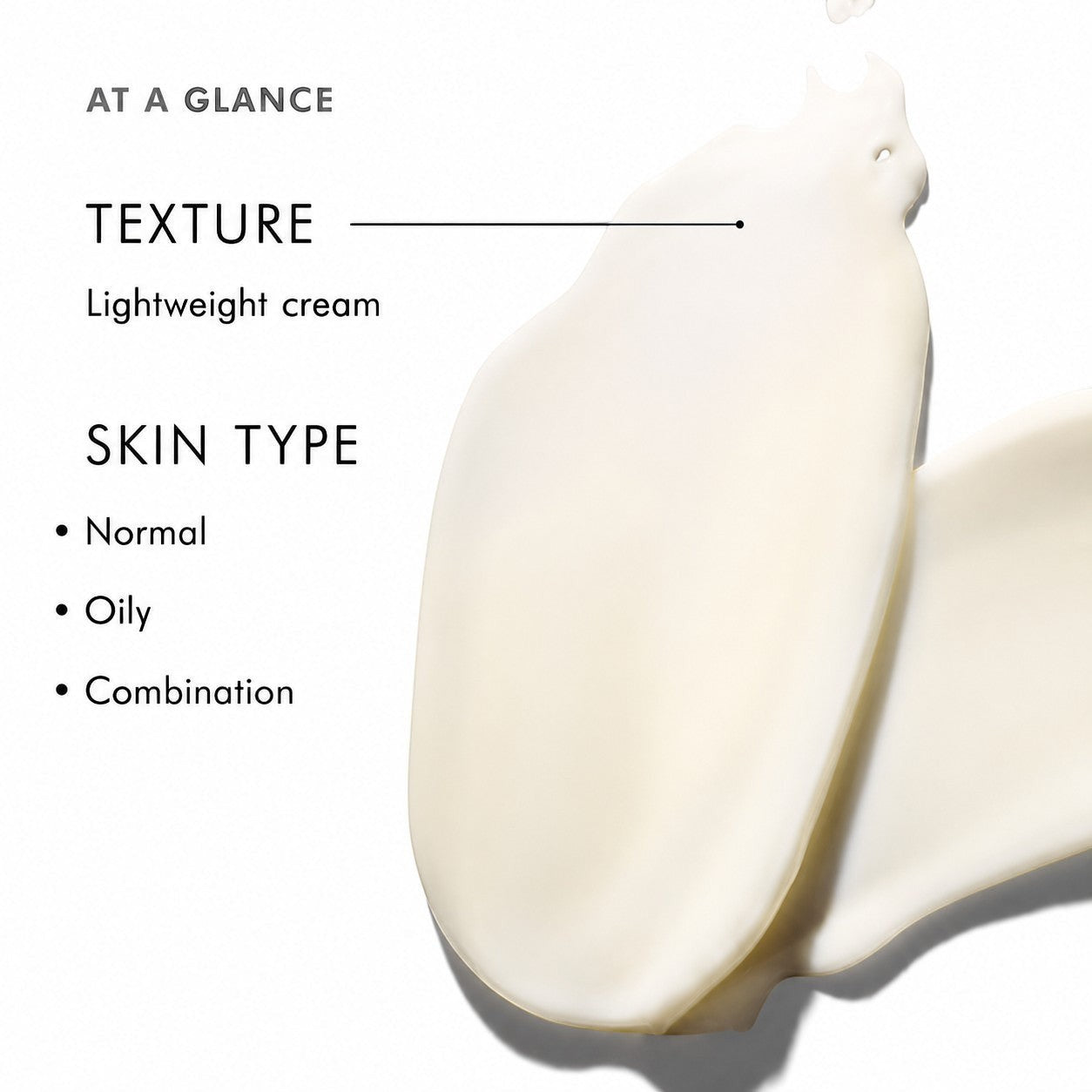 Shop Rescue Spa Retinol 0.5 night cream texture showing a smooth, lightweight off-white cream consistency