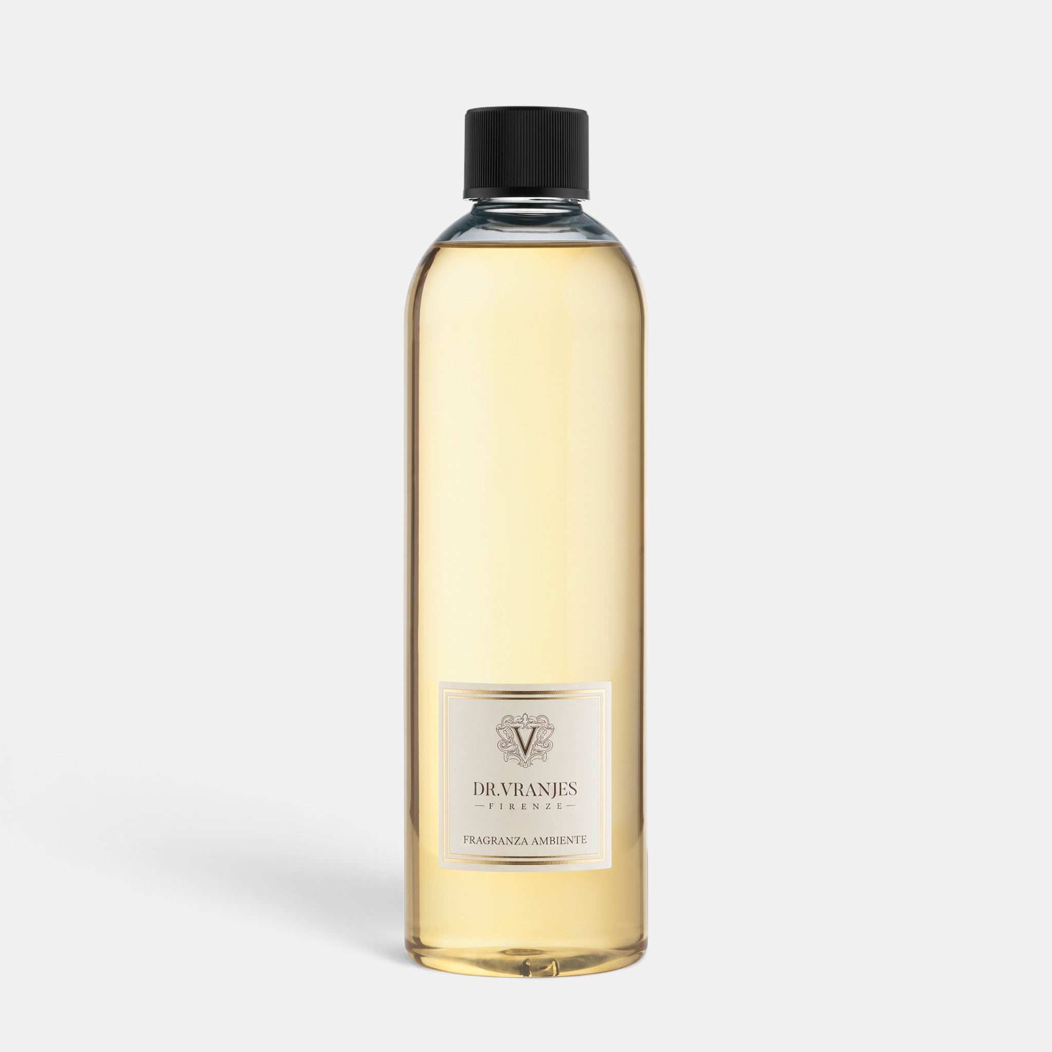 Shop Rescue Spa Dr. Vranjes Firenze Rosa Tabacco room diffuser refill bottle with golden fragrance liquid