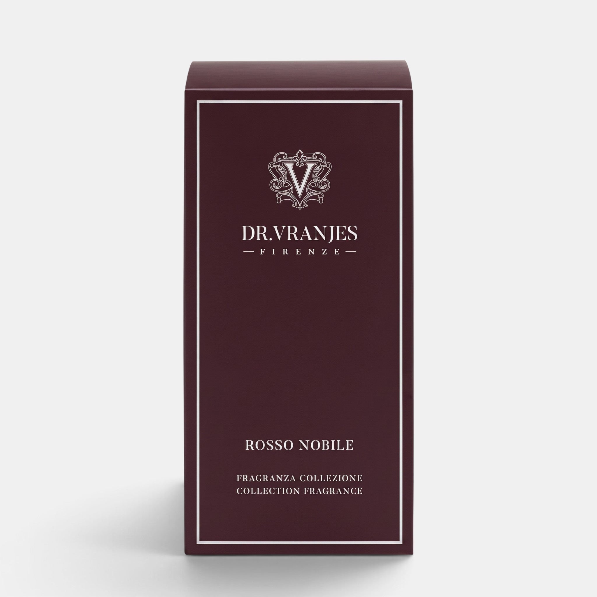 Shop Rescue Spa Dr. Vranjes Rosso Nobile room spray in a deep burgundy rectangular box with elegant white branding.